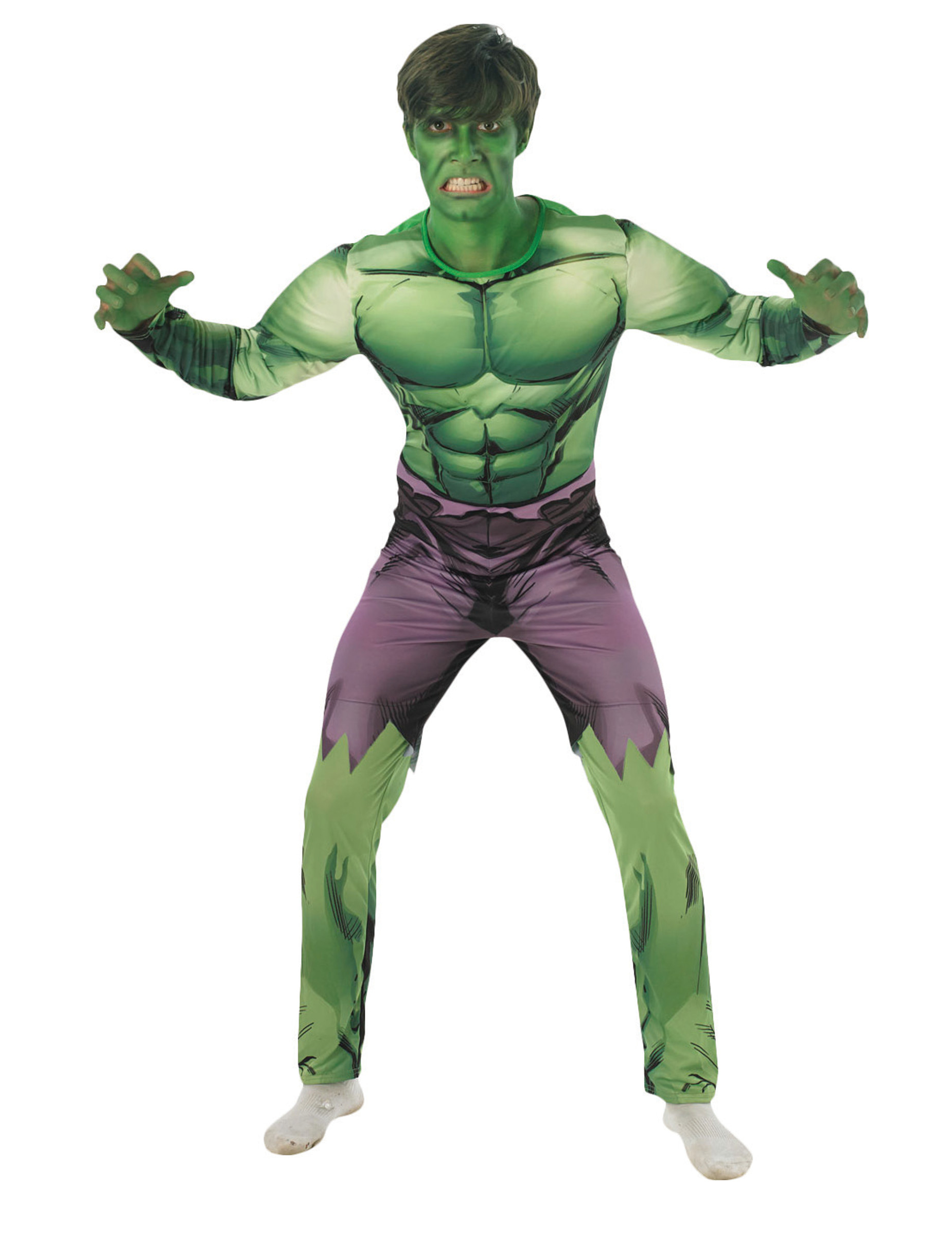 Déguisement classique rembourré Hulk adulte