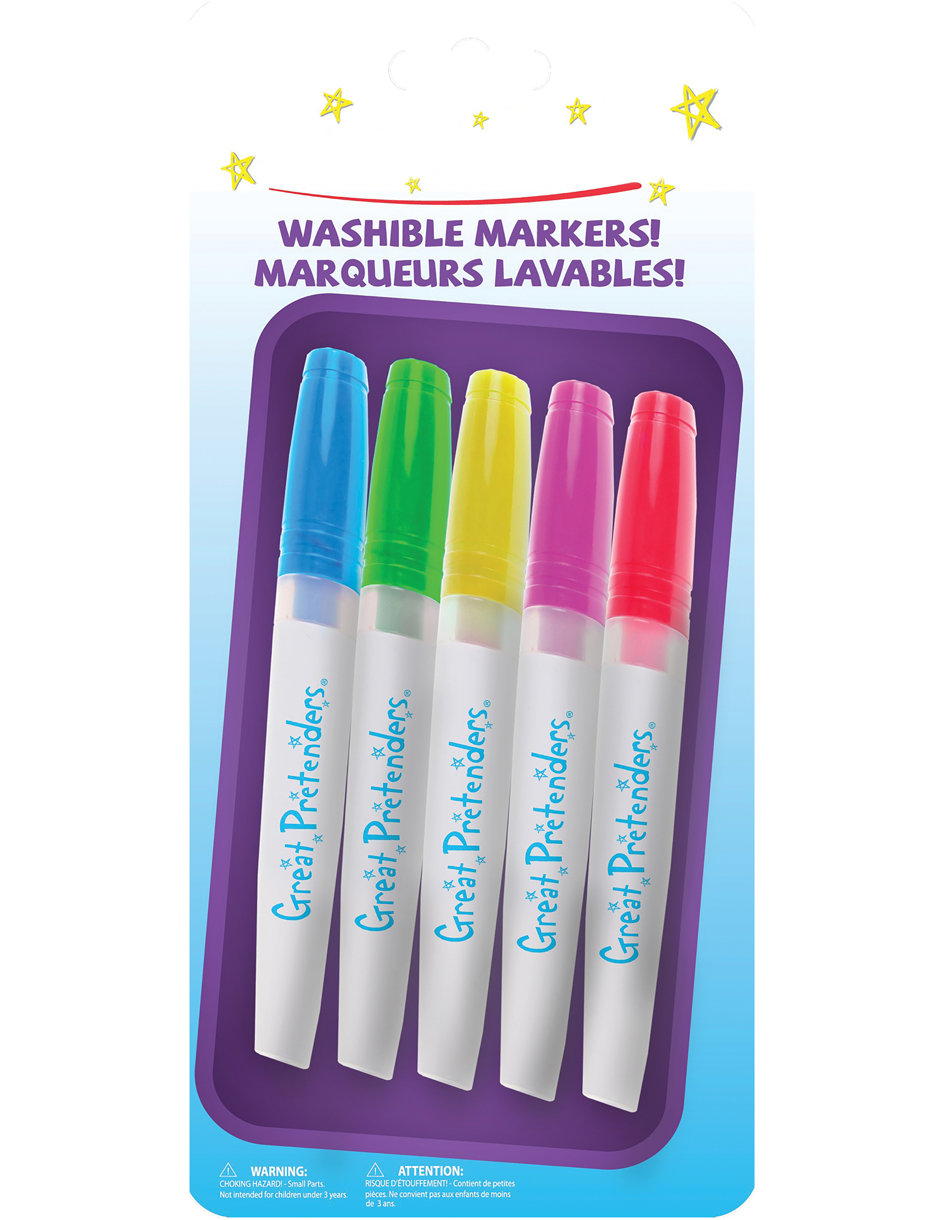 5 Marqueurs lavables