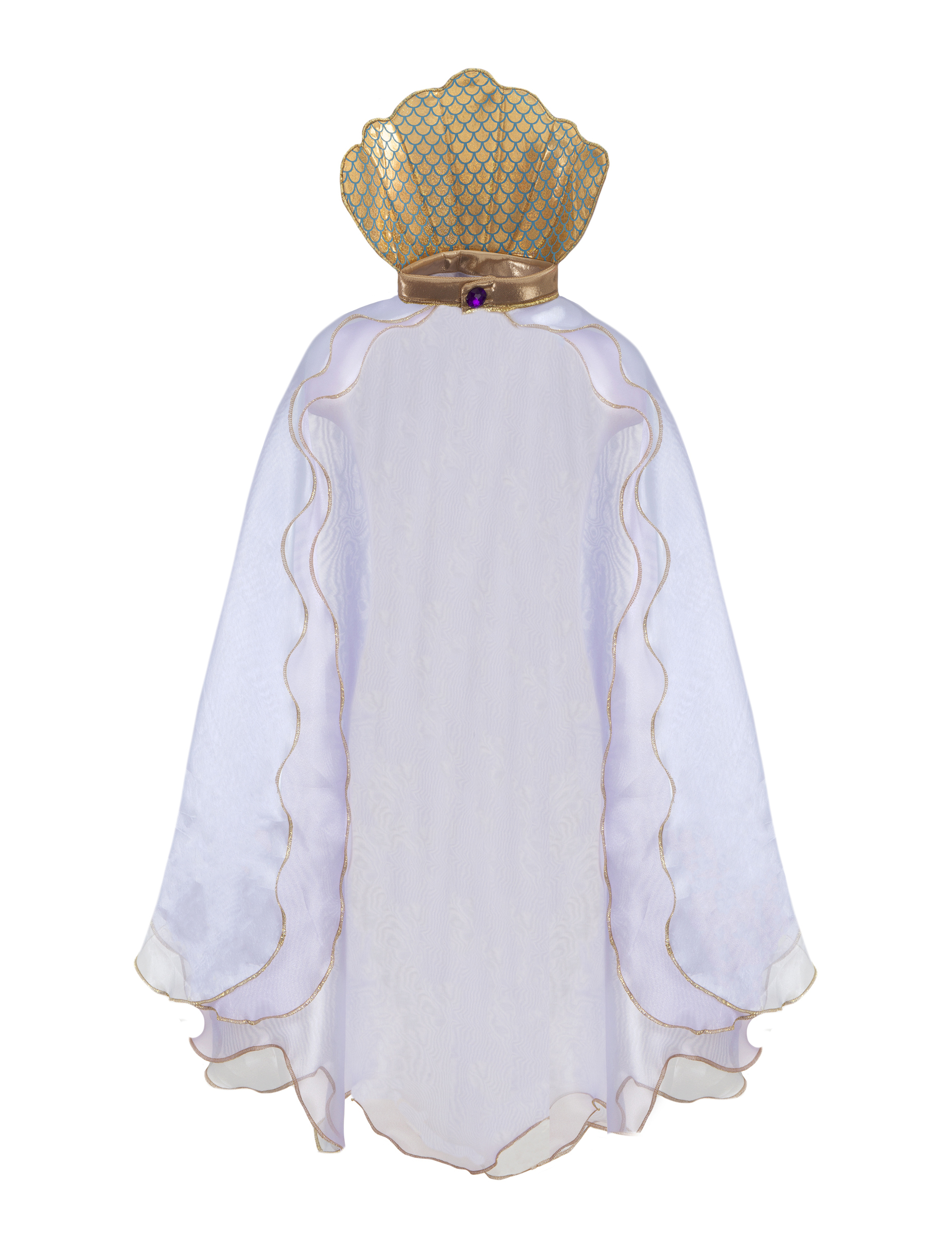 Cape scintillante de Sirène lilas fille