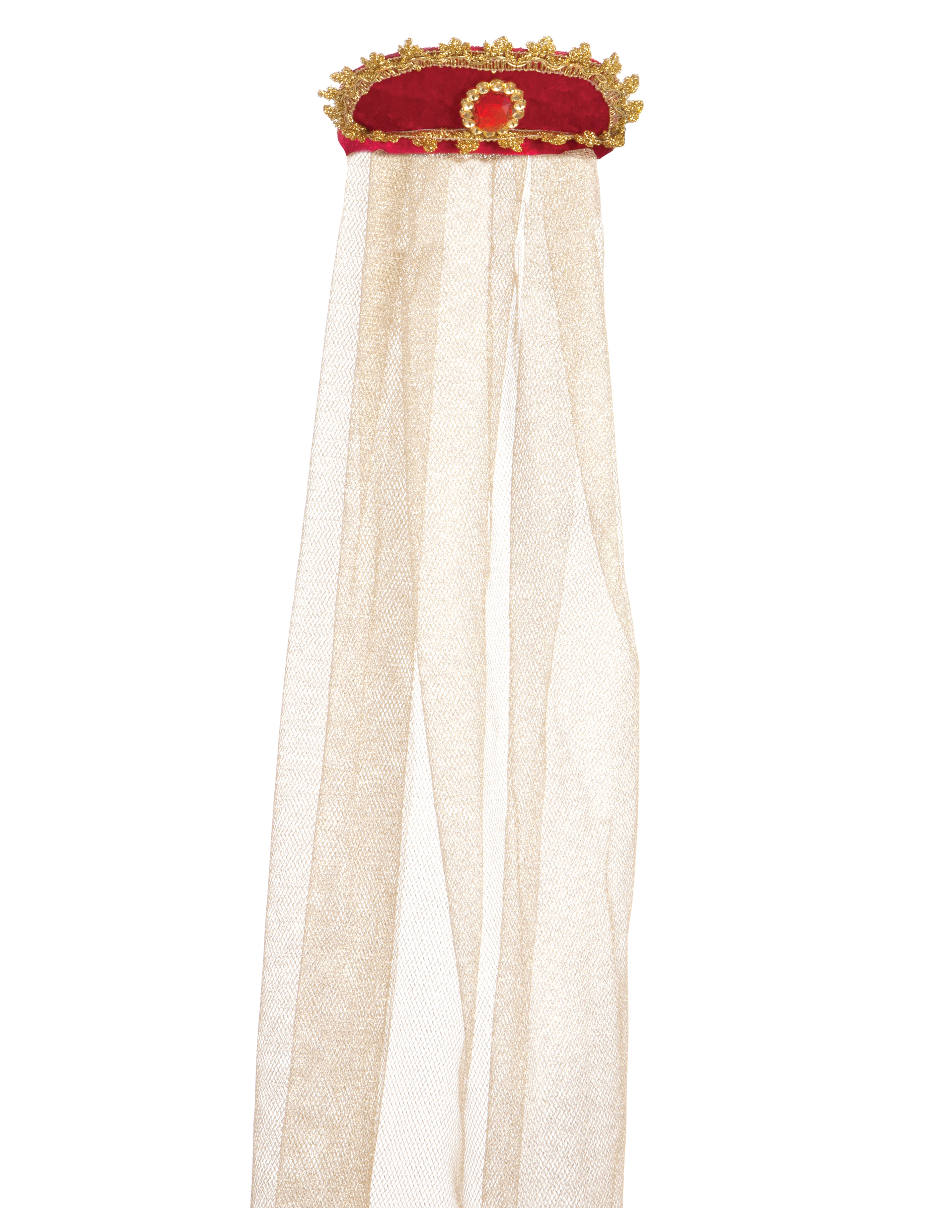 Coiffe Royal rouge fille