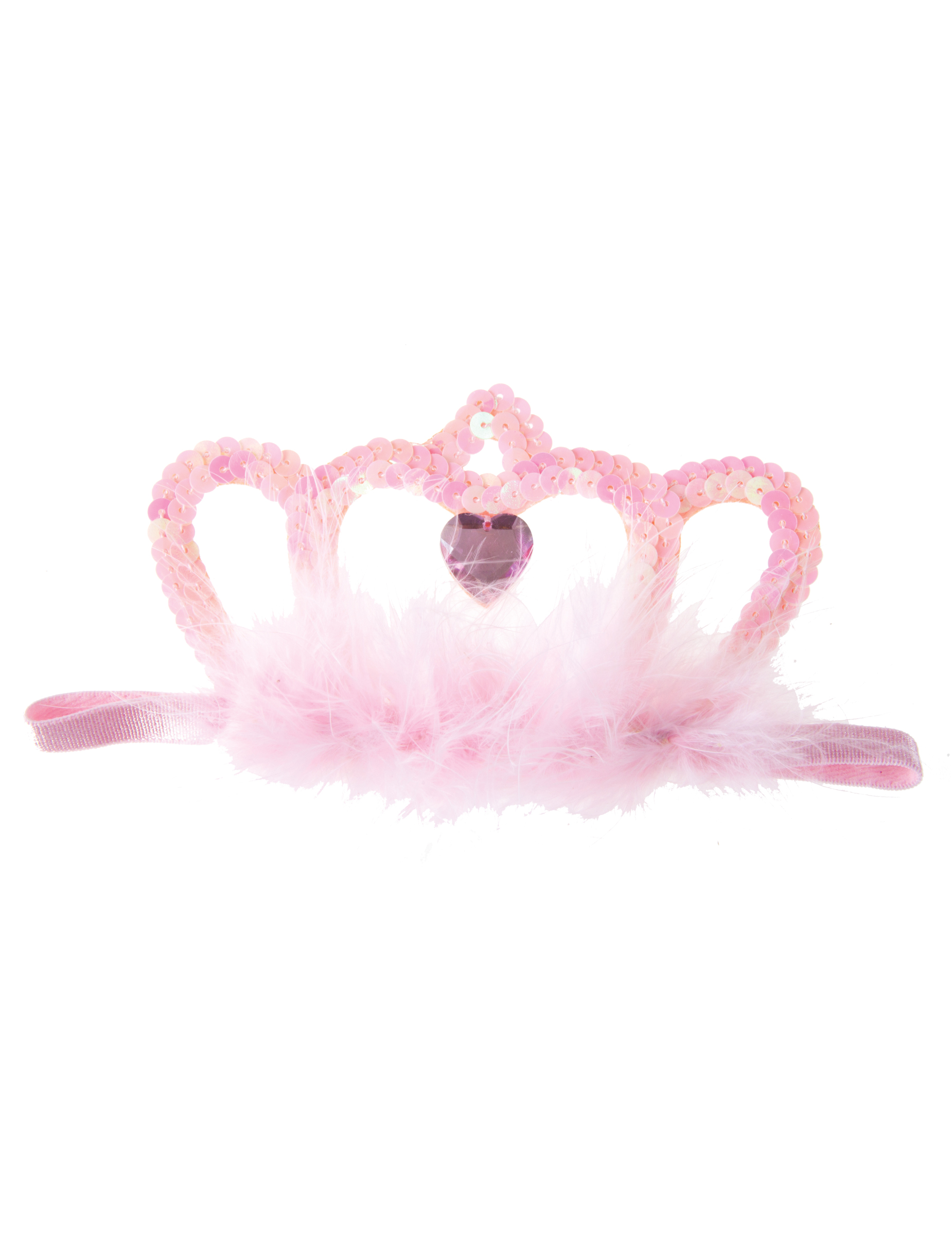 Bandeau diadème rose fille