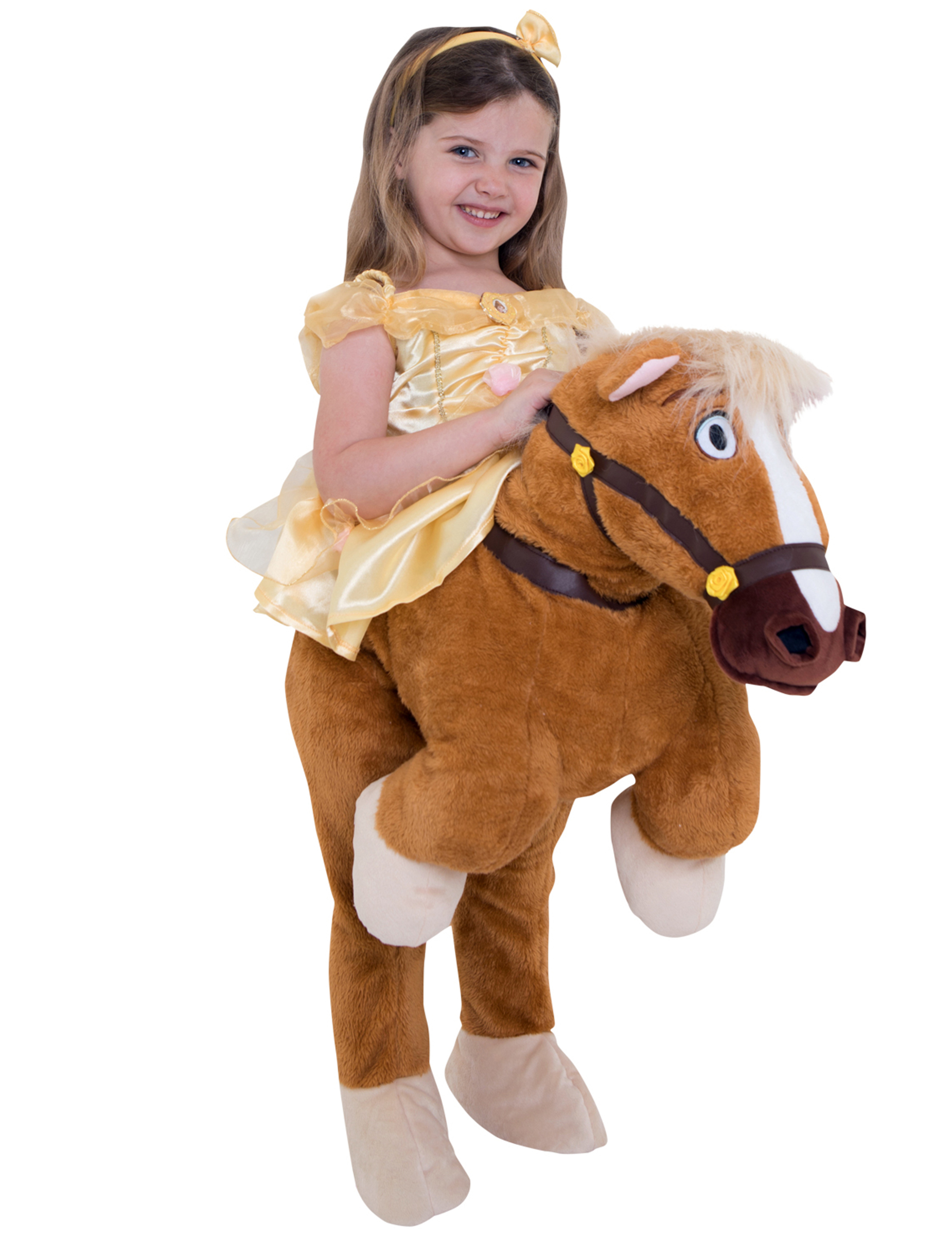 Déguisement Princesse Belle portée par Cheval fille Morphsuits