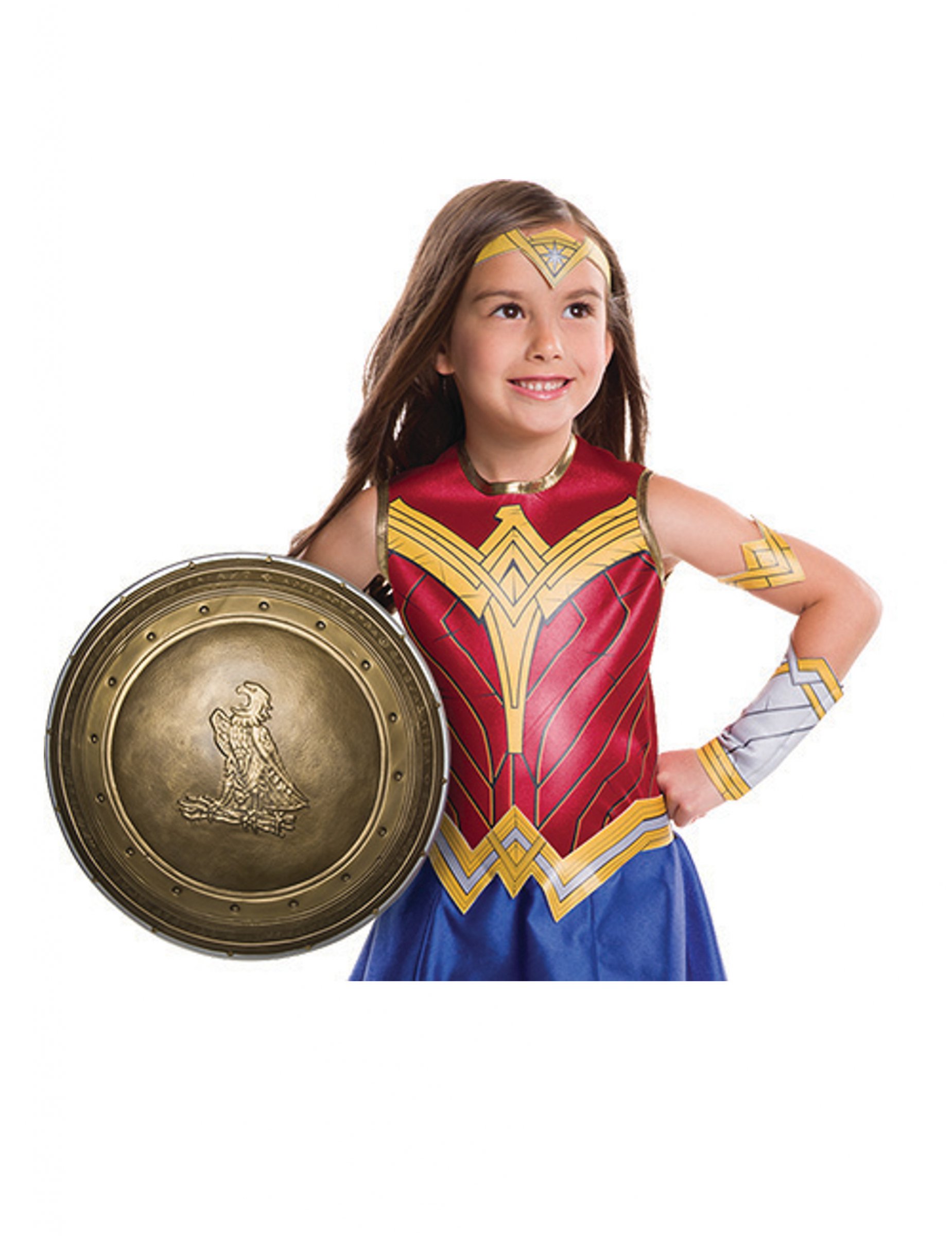 Bouclier en plastique Wonder Woman fille 30 cm