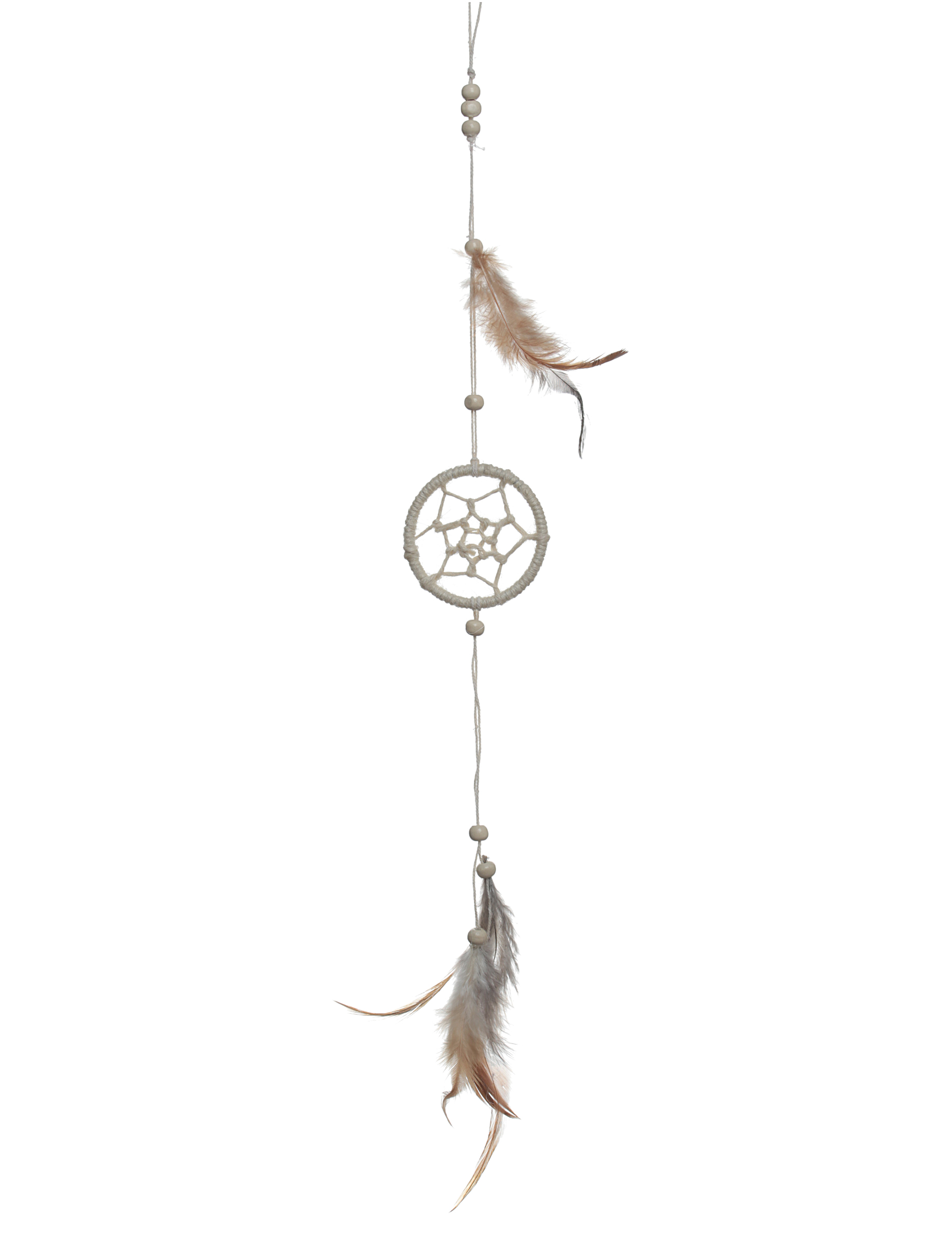 Suspension attrape rêve avec plumes 35 cm