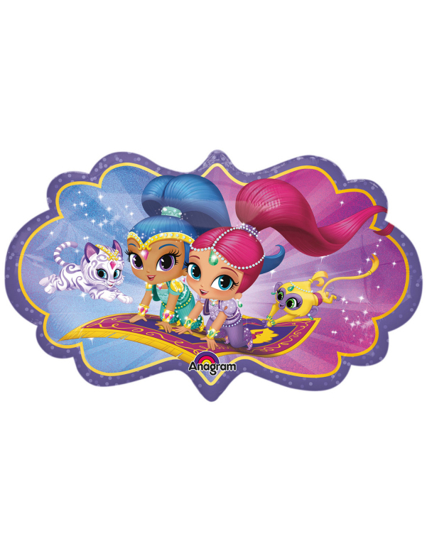 Ballon en aluminium Shimmer and Shine 68 x 40 cm