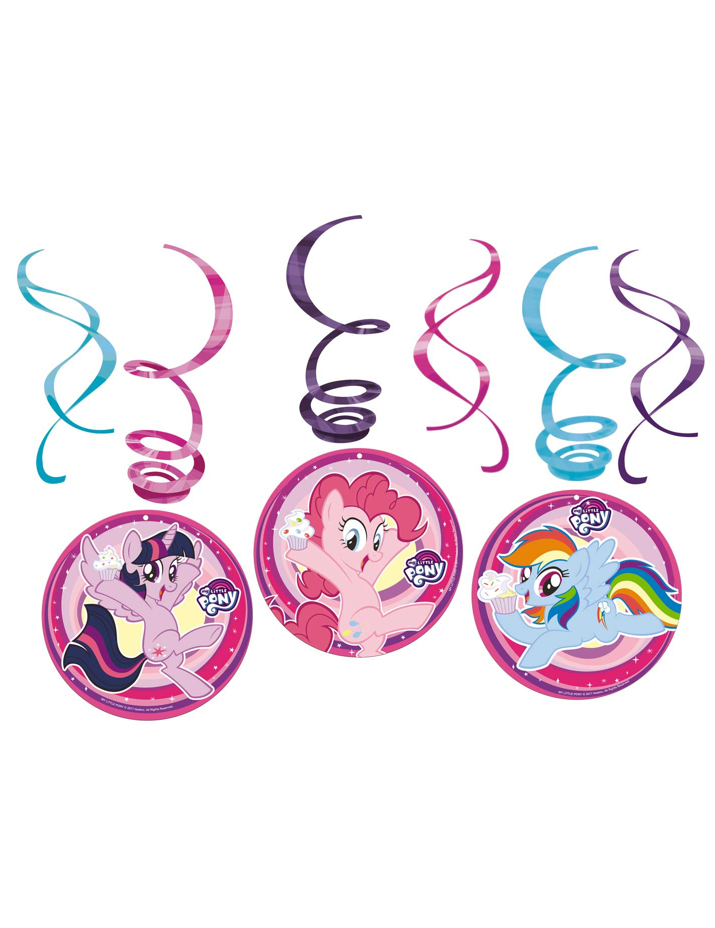 6 Suspensions en spirales My Little Pony