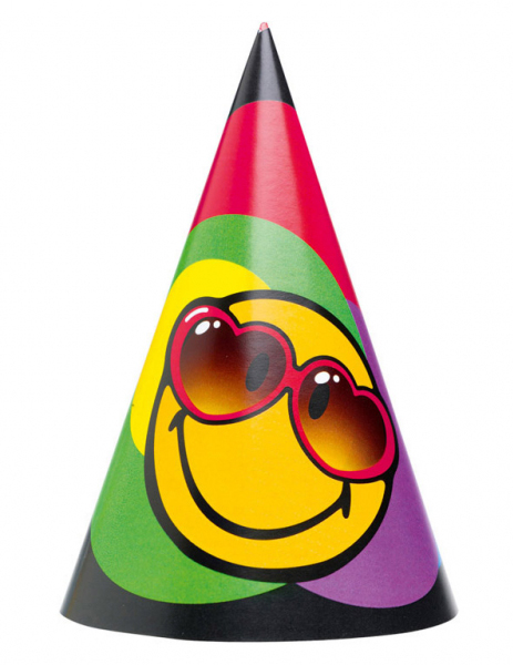 6 Chapeaux de fête Smiley World