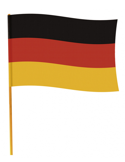 Drapeau Allemagne avec bâton 70 x 90 cm