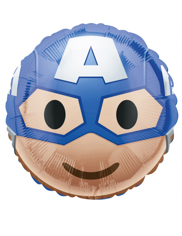 Ballon aluminium Captain America  Emoji  43 cm