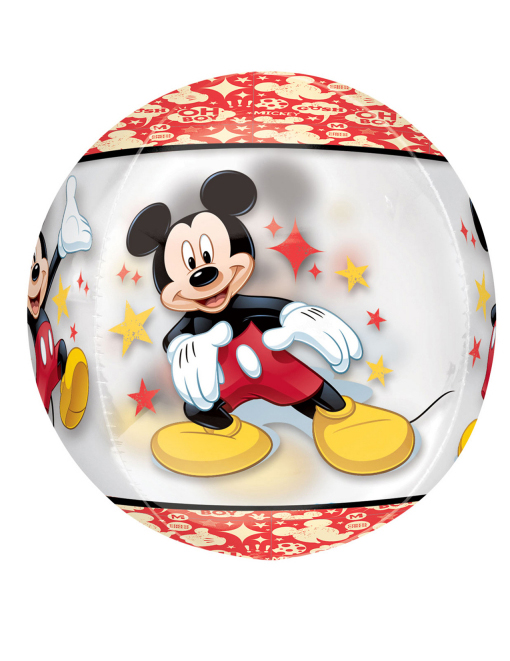Ballon rond aluminium Mickey 38 x 40 cm
