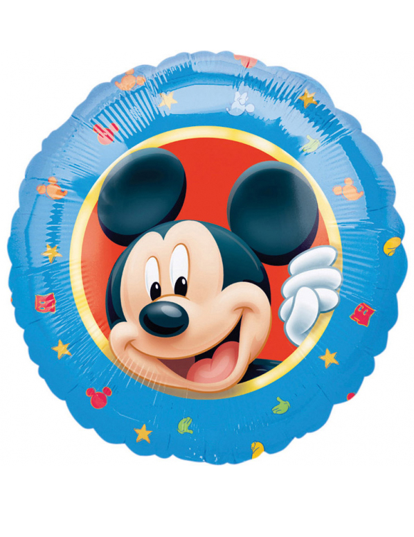 Ballon aluminium rond Mickey 43 cm