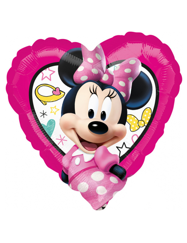 Ballon c ur aluminium Minnie 43 x 43 cm