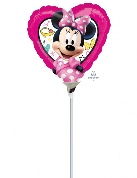 Petit Ballon c ur aluminium Minnie 23 x 23 cm