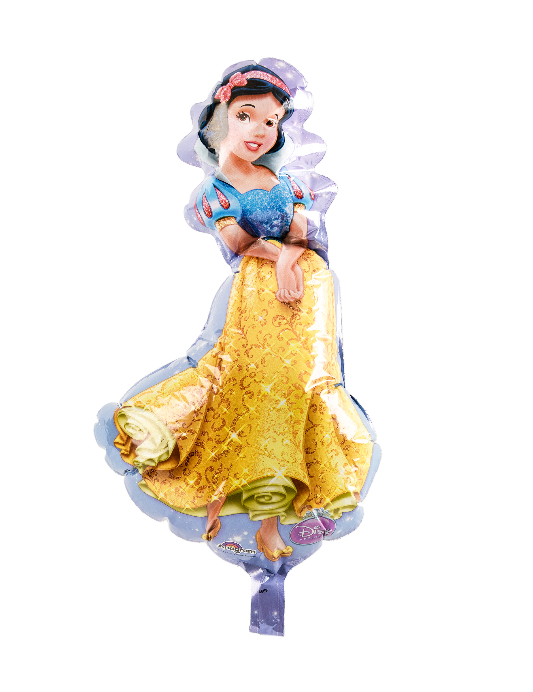 Petit ballon aluminium Blanche Neige 19 X 34 cm