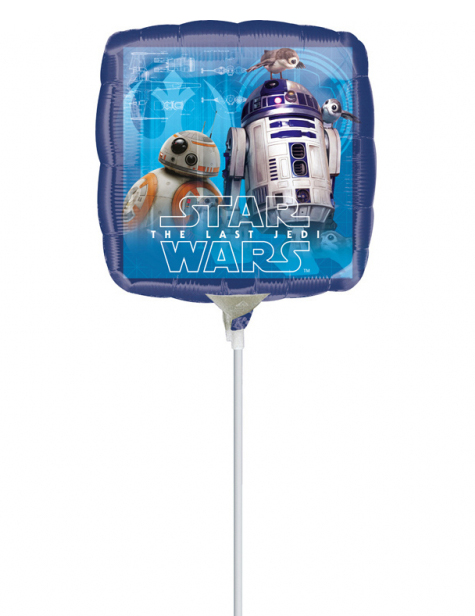 Petit ballon carré aluminium Star Wars 23 X 23 cm
