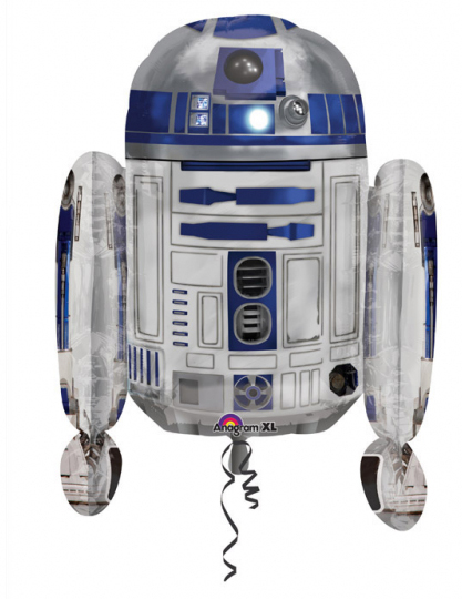 Ballon aluminium R2D2 Star Wars 55 x 66 cm