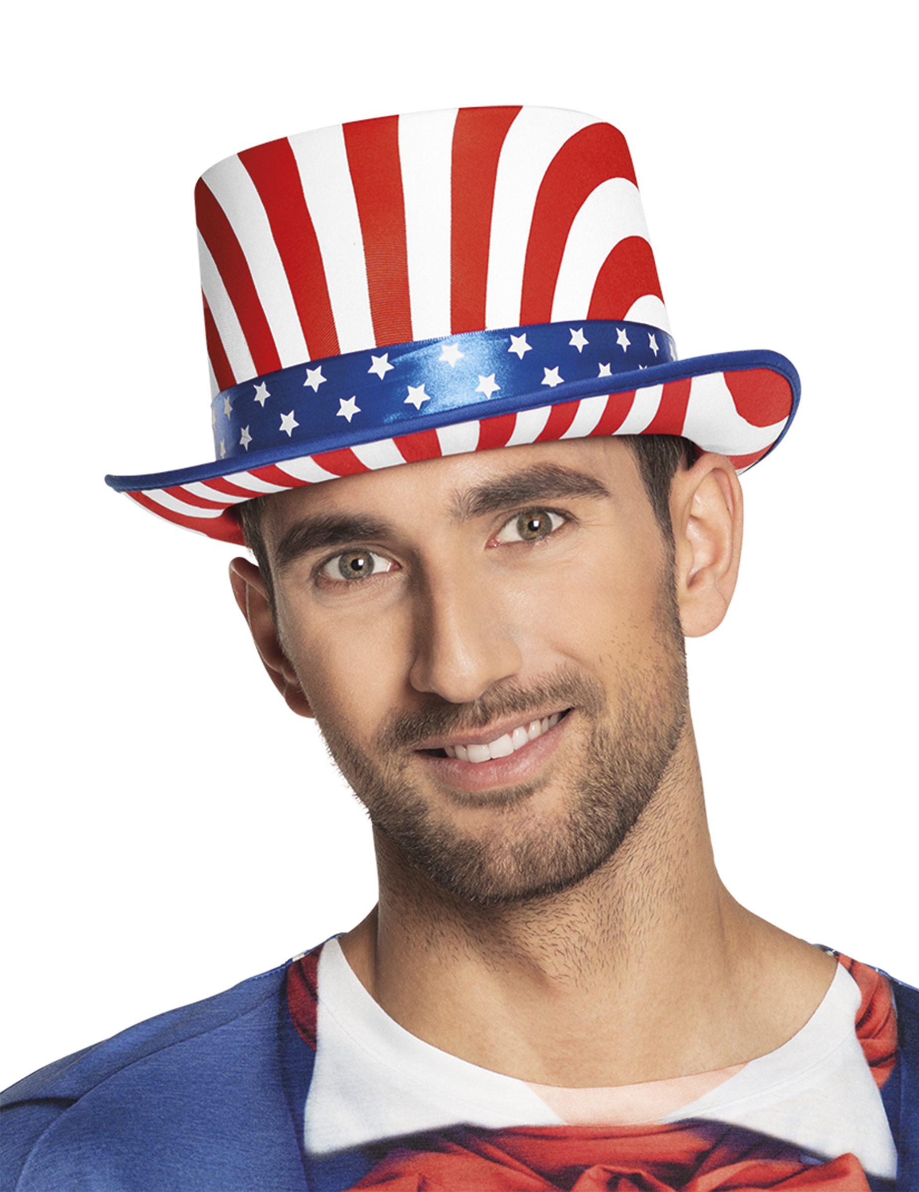 Chapeau haut de forme USA de luxe adulte