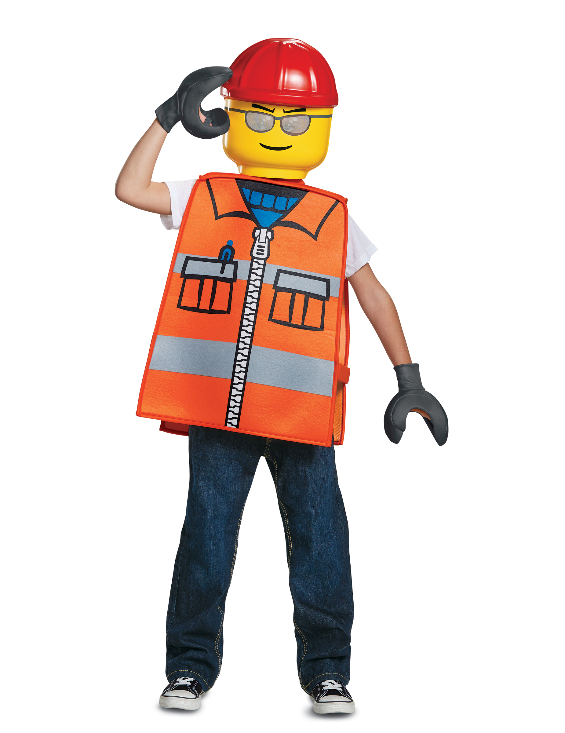 Déguisement ouvrier de chantier LEGO® enfant