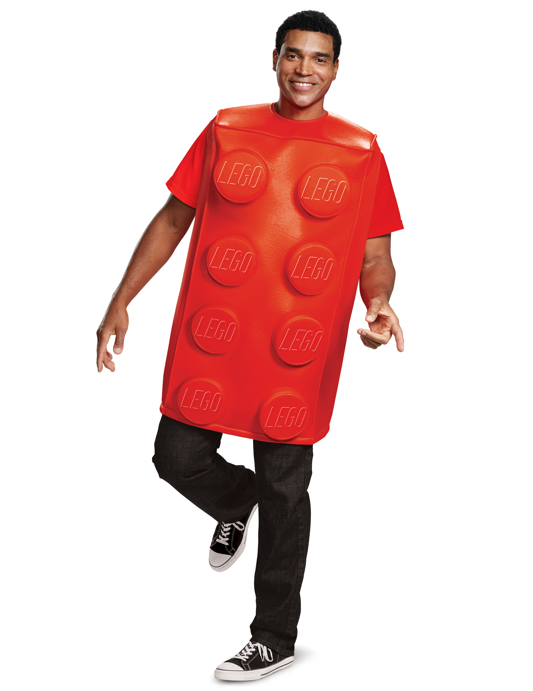 Déguisement brique Lego® rouge adulte