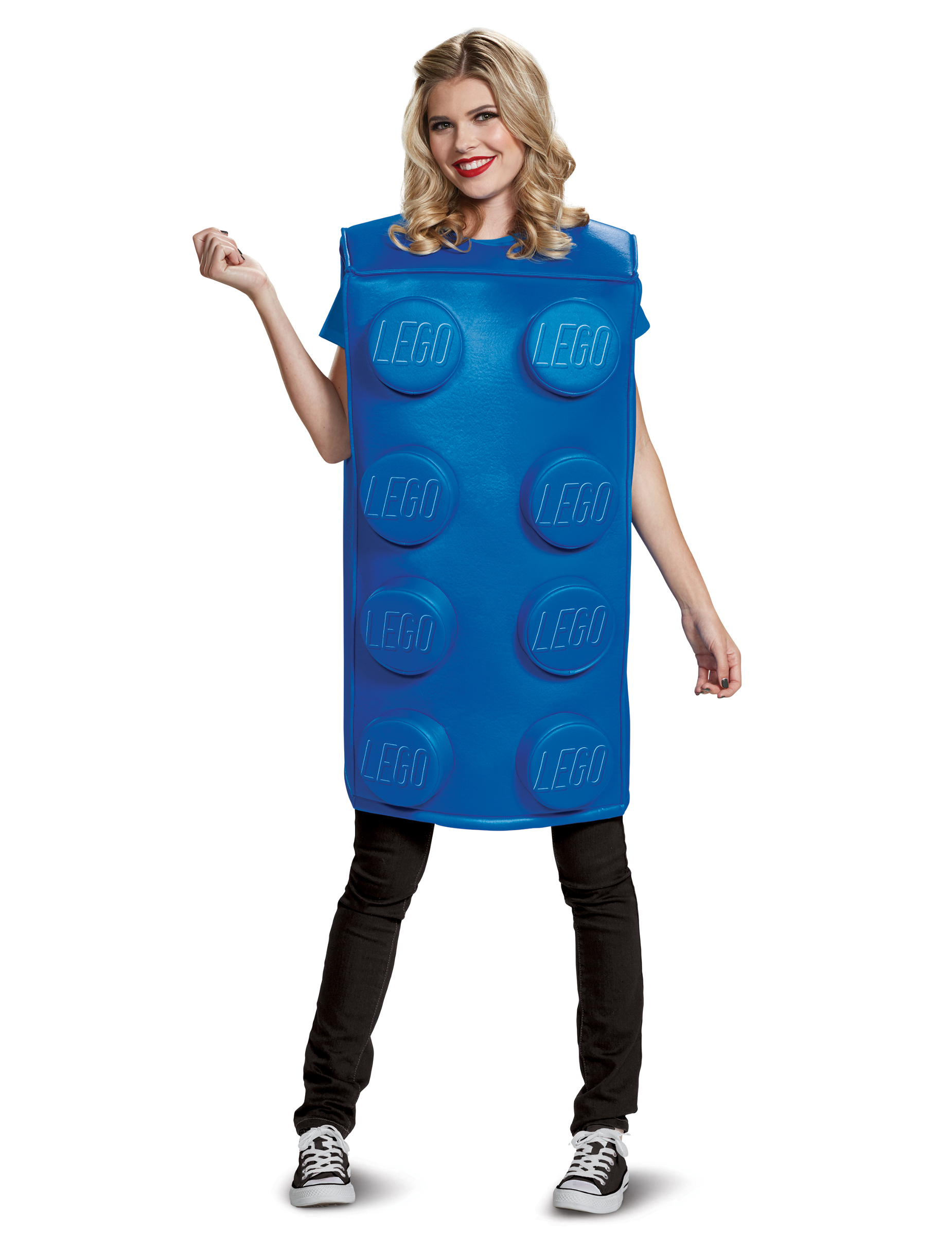 Déguisement brique Lego® bleue adulte