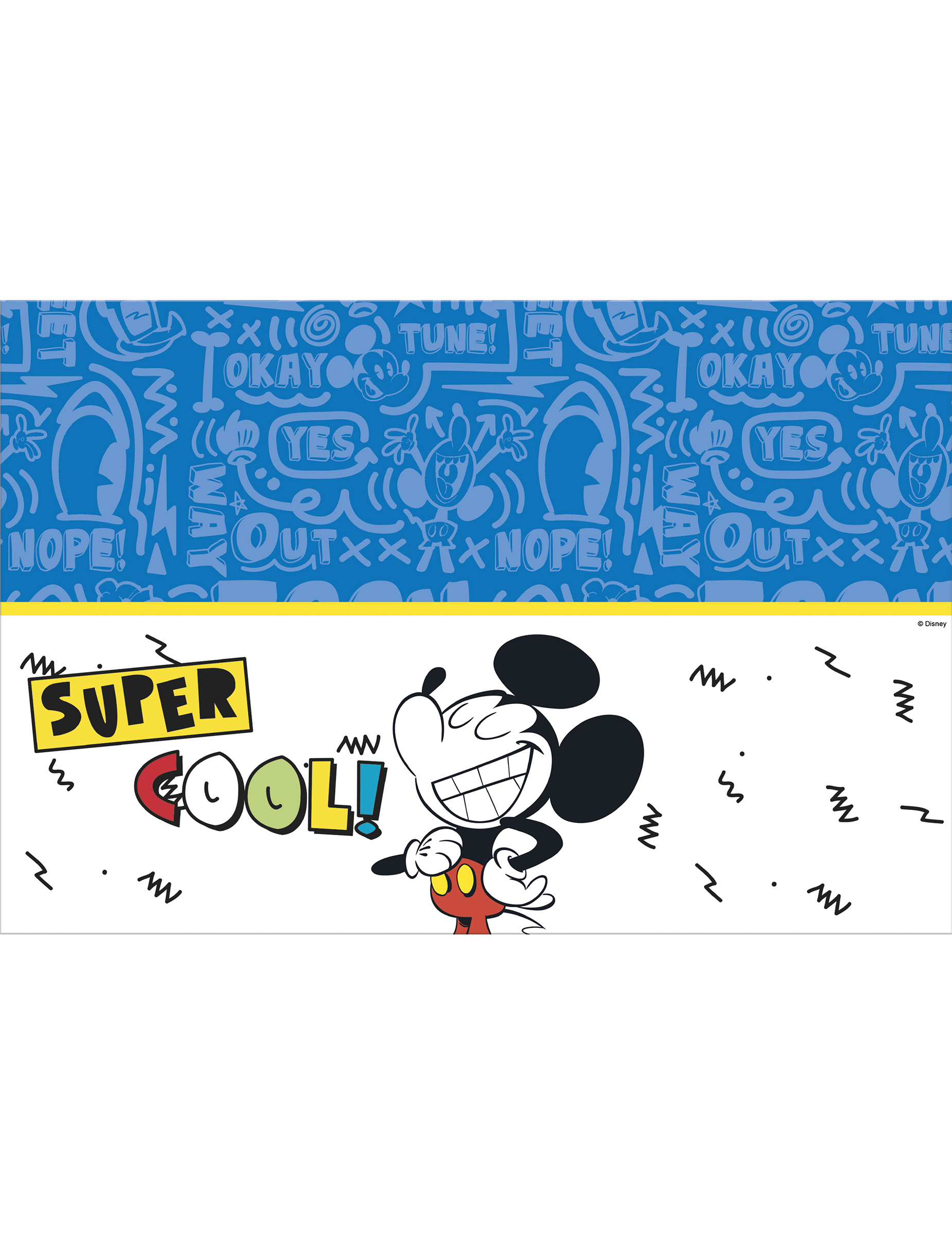 Nappe en plastique Mickey rétro 120 x 180 cm