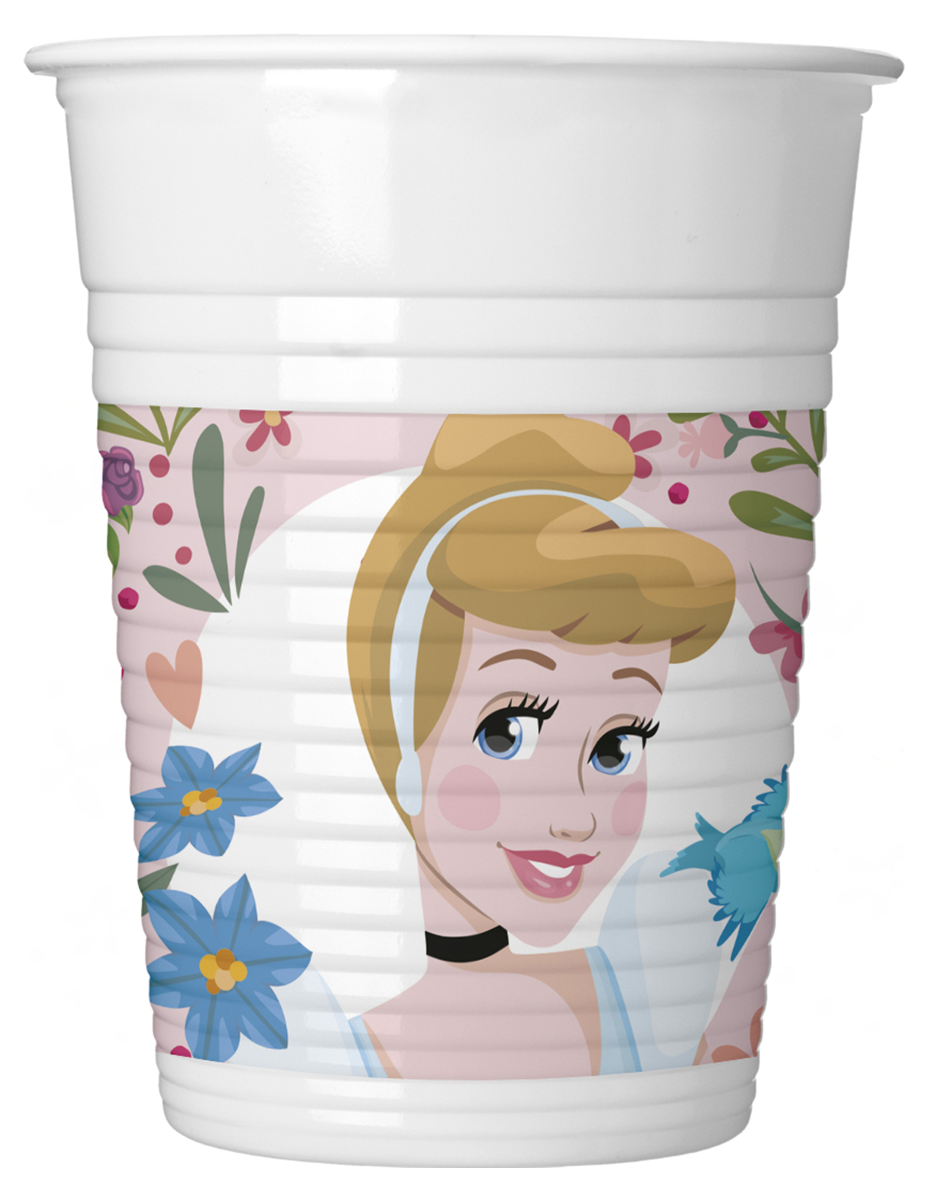 8 Gobelets en plastique Disney Princesses 200 ml