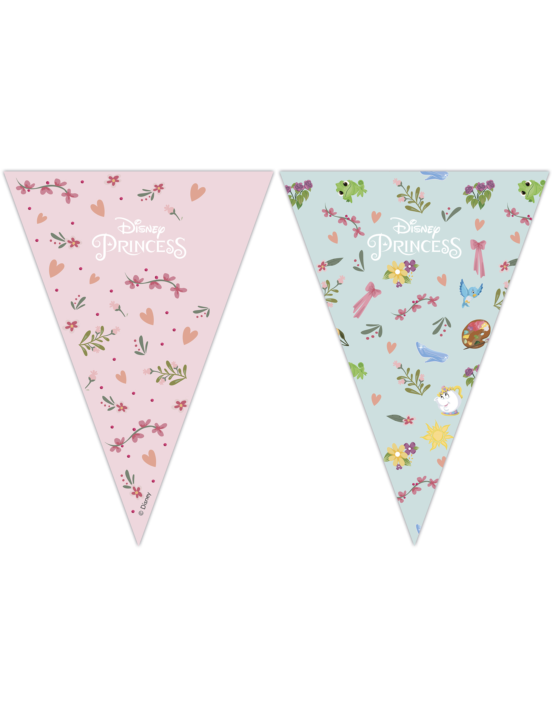 Guirlande 9 fanions Princesses Disney 2,3 m x 25 cm