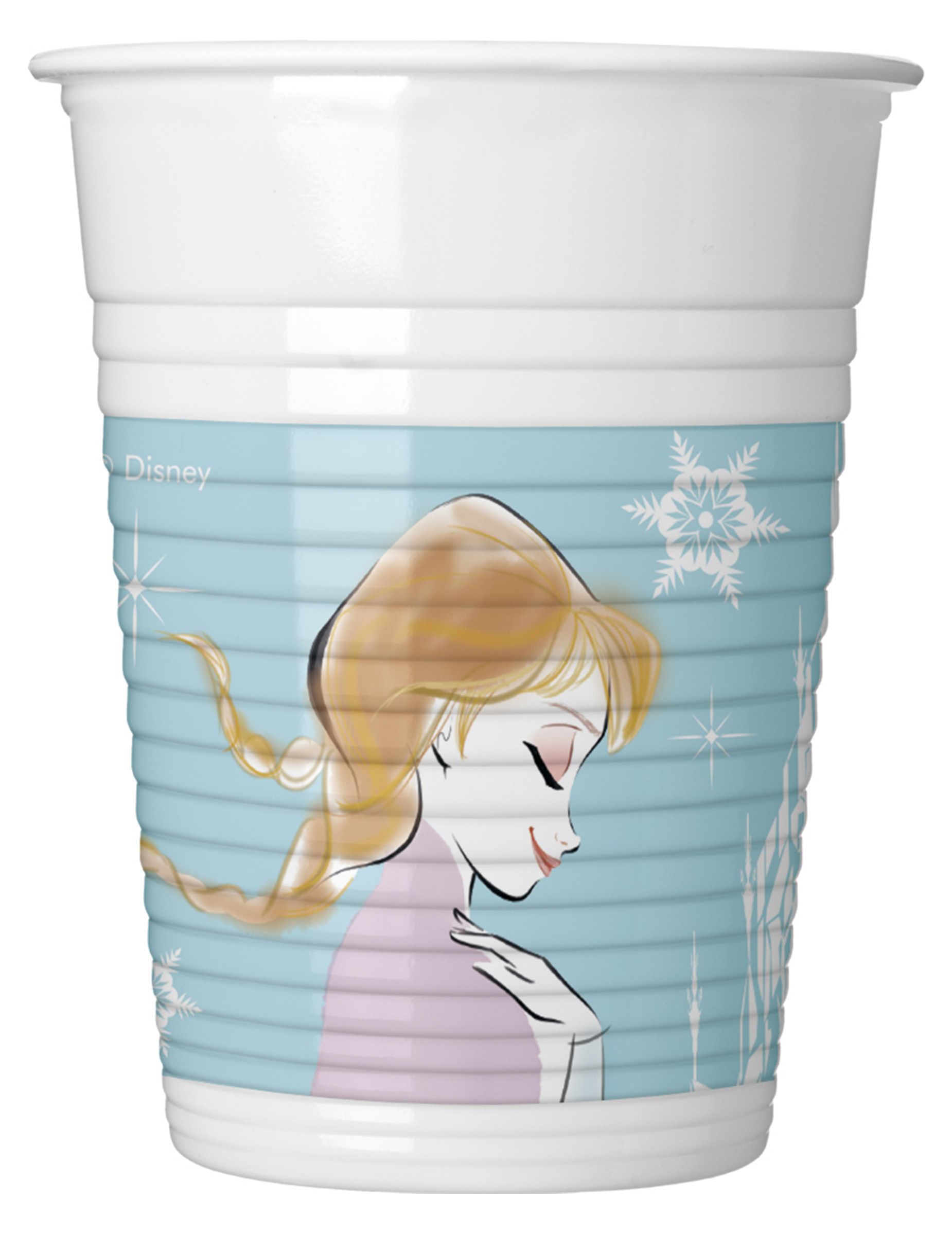 8 Gobelets en plastique La Reine des Neiges pastel 200 ml