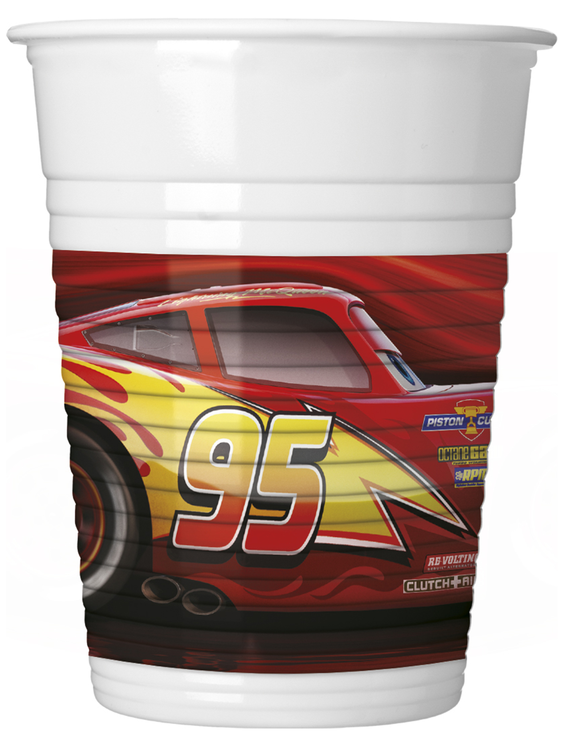 8 Gobelets en plastique Cars 3 200 ml