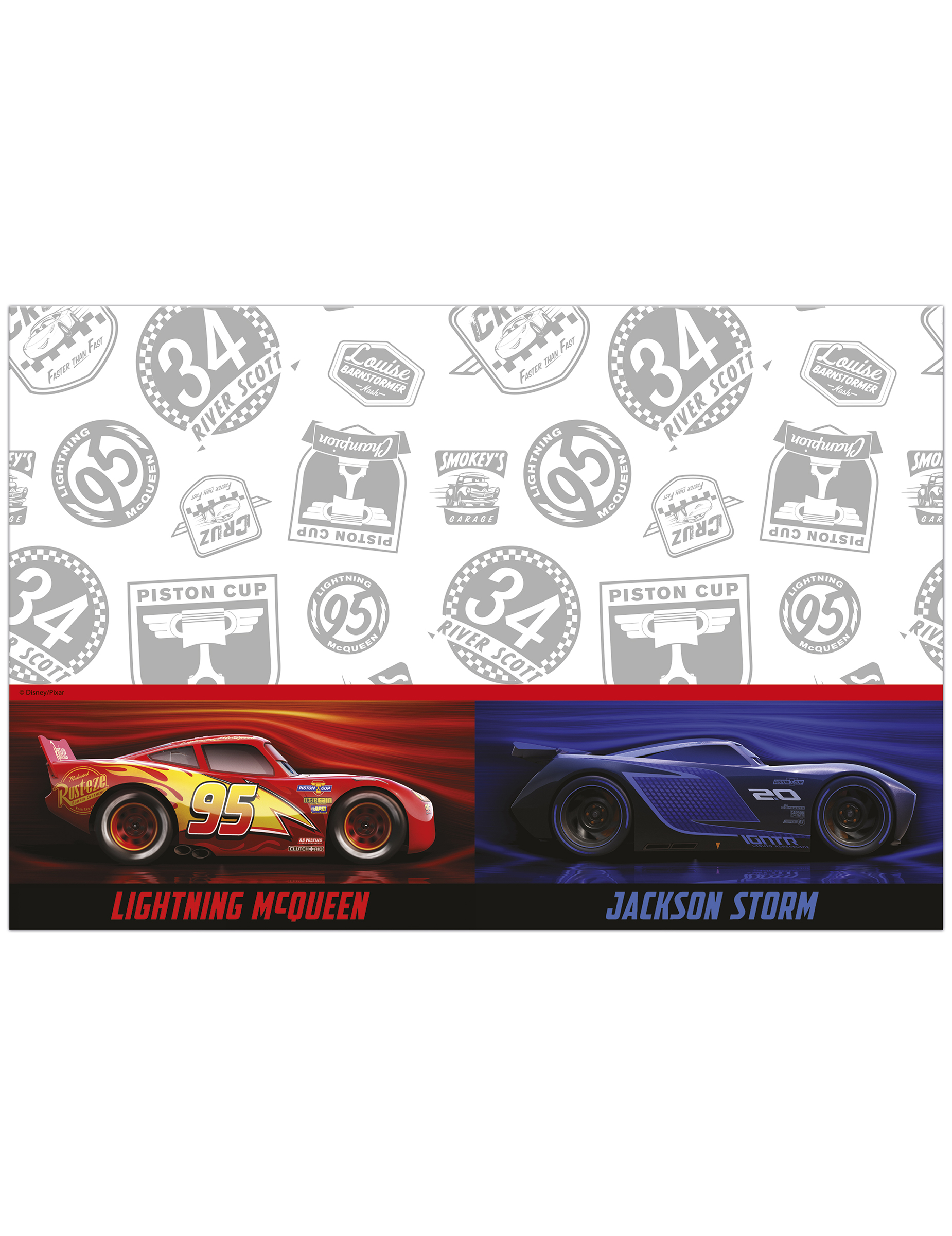 Nappe en plastique Cars 3 120 x 180 cm