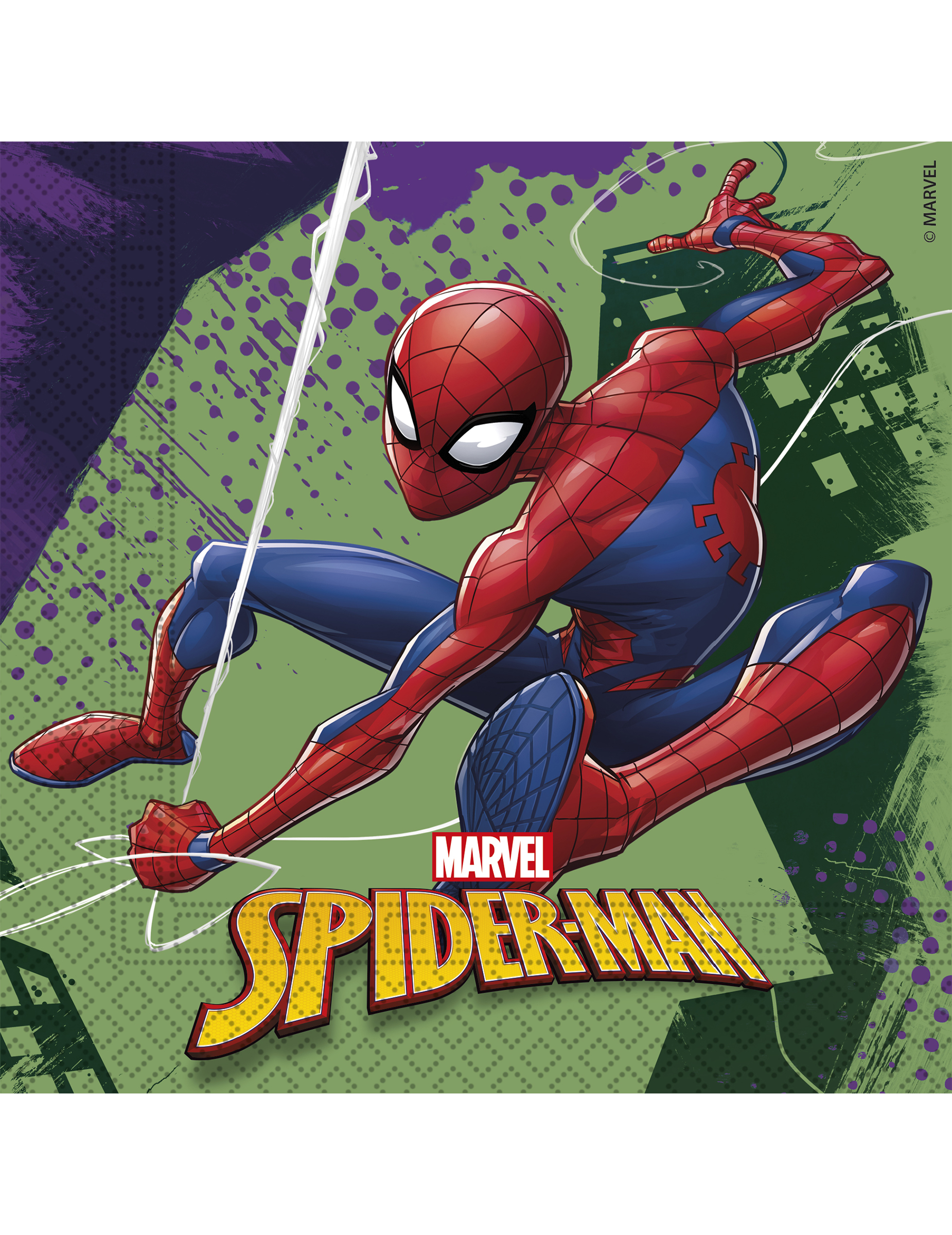20 Serviettes en papier 33 x 33 cm Spiderman