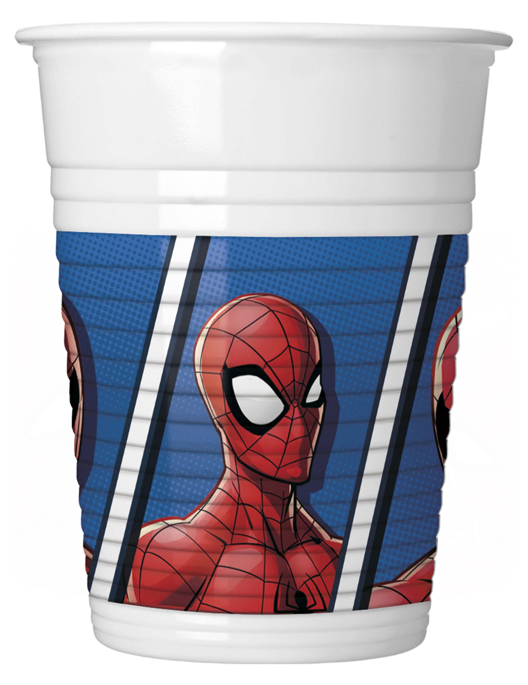 8 Gobelets en plastique Spiderman 200 ml