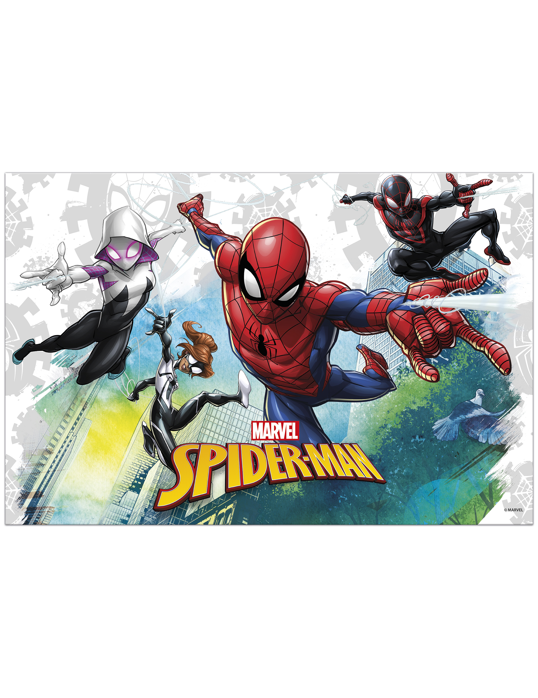 Nappe en plastique Spiderman 120 x 180 cm