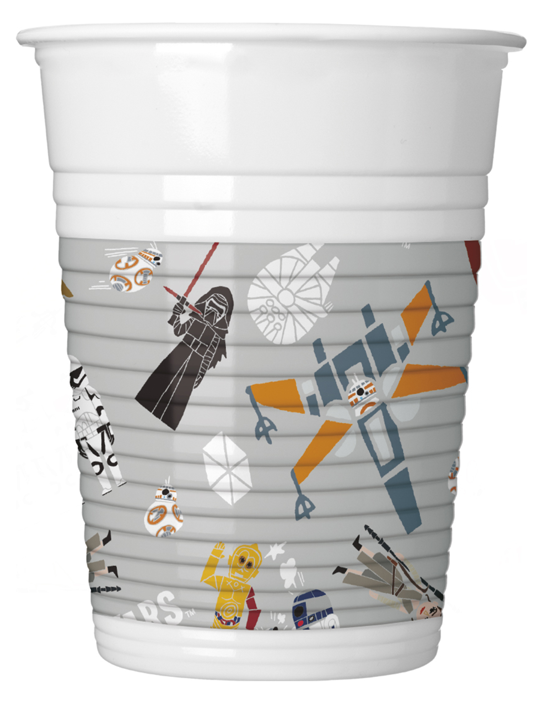8 Gobelets en plastique Star Wars Forces 200 ml