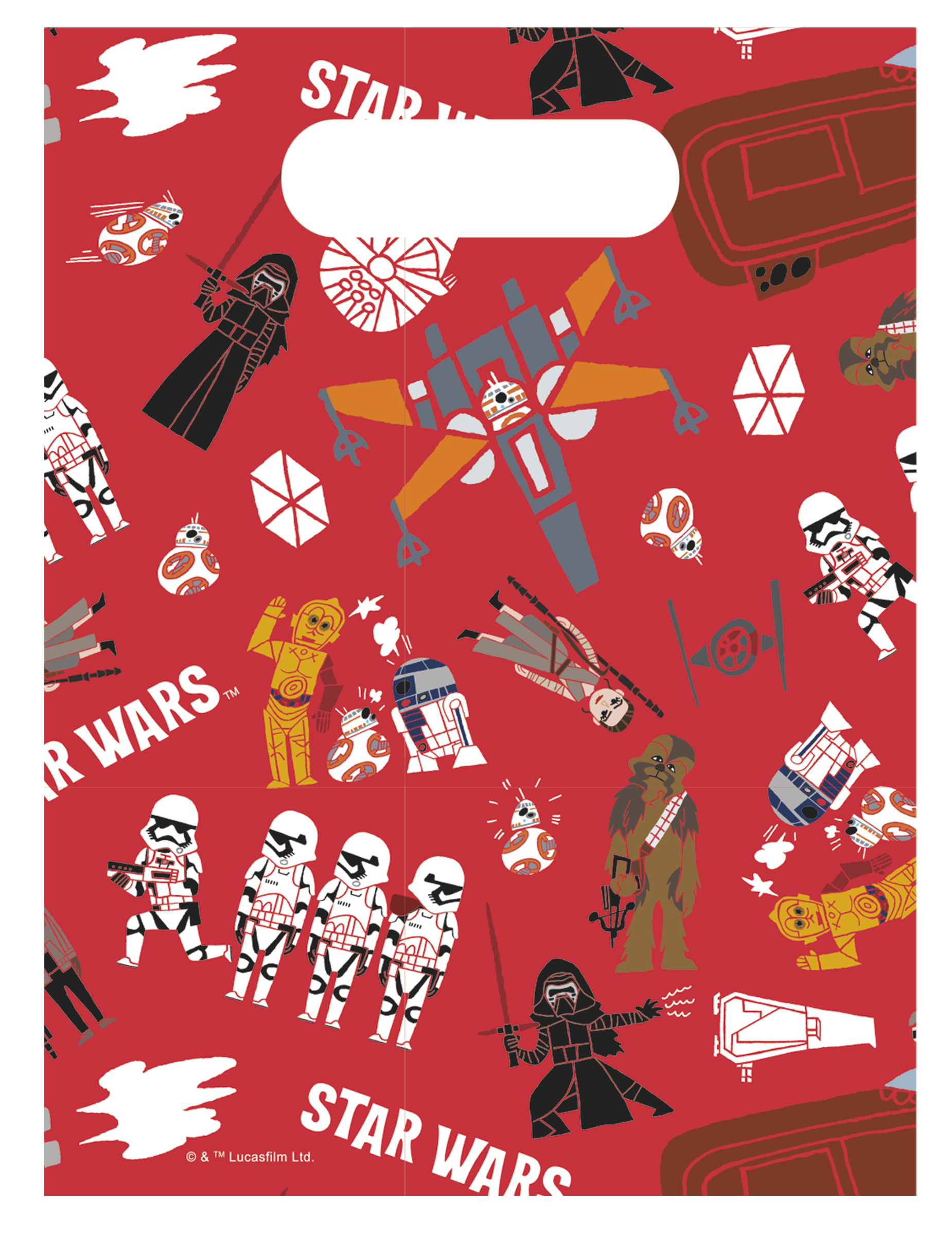 6 Sacs à cadeaux Star Wars Forces