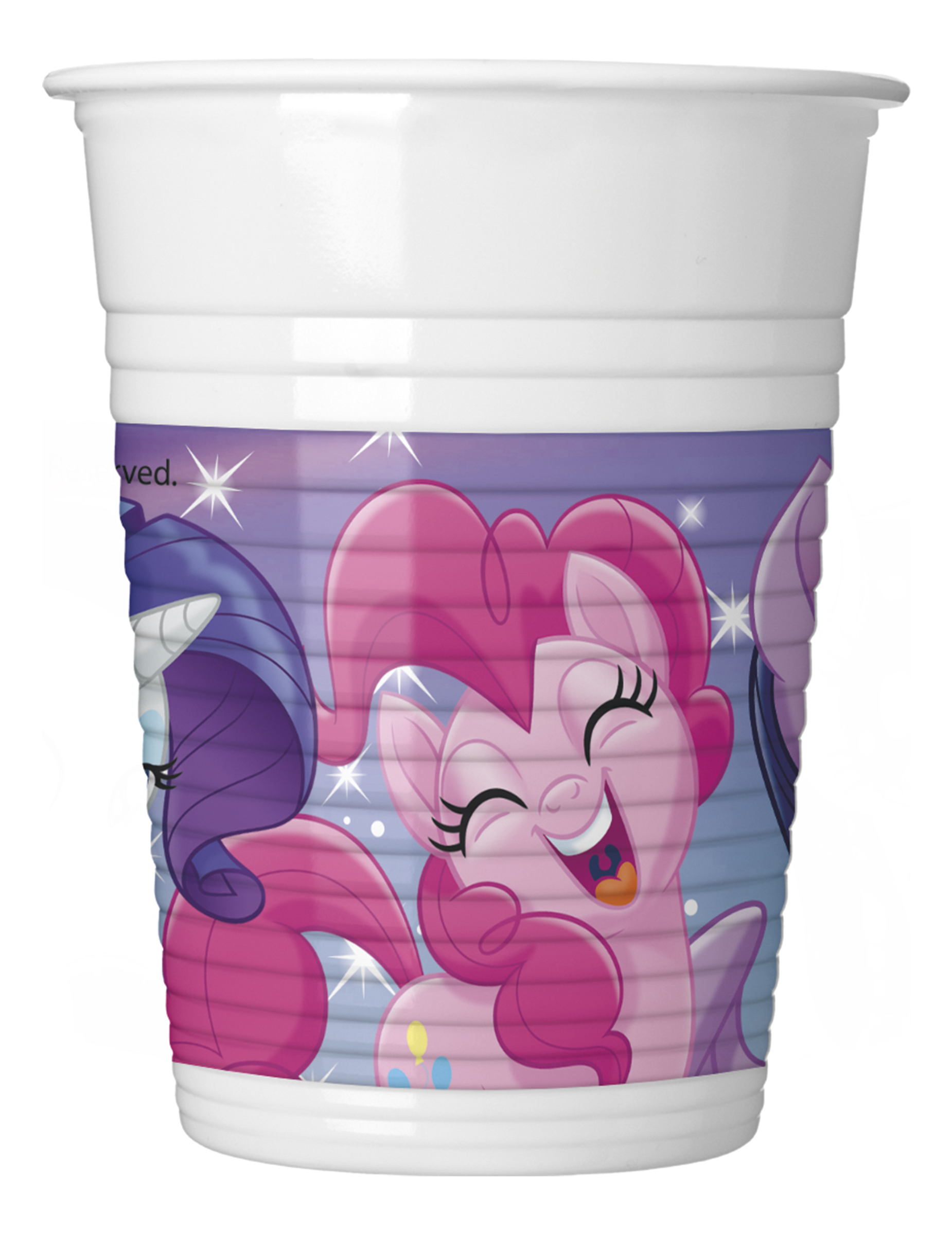 8 Gobelets en plastique Pony & Friends 200 ml