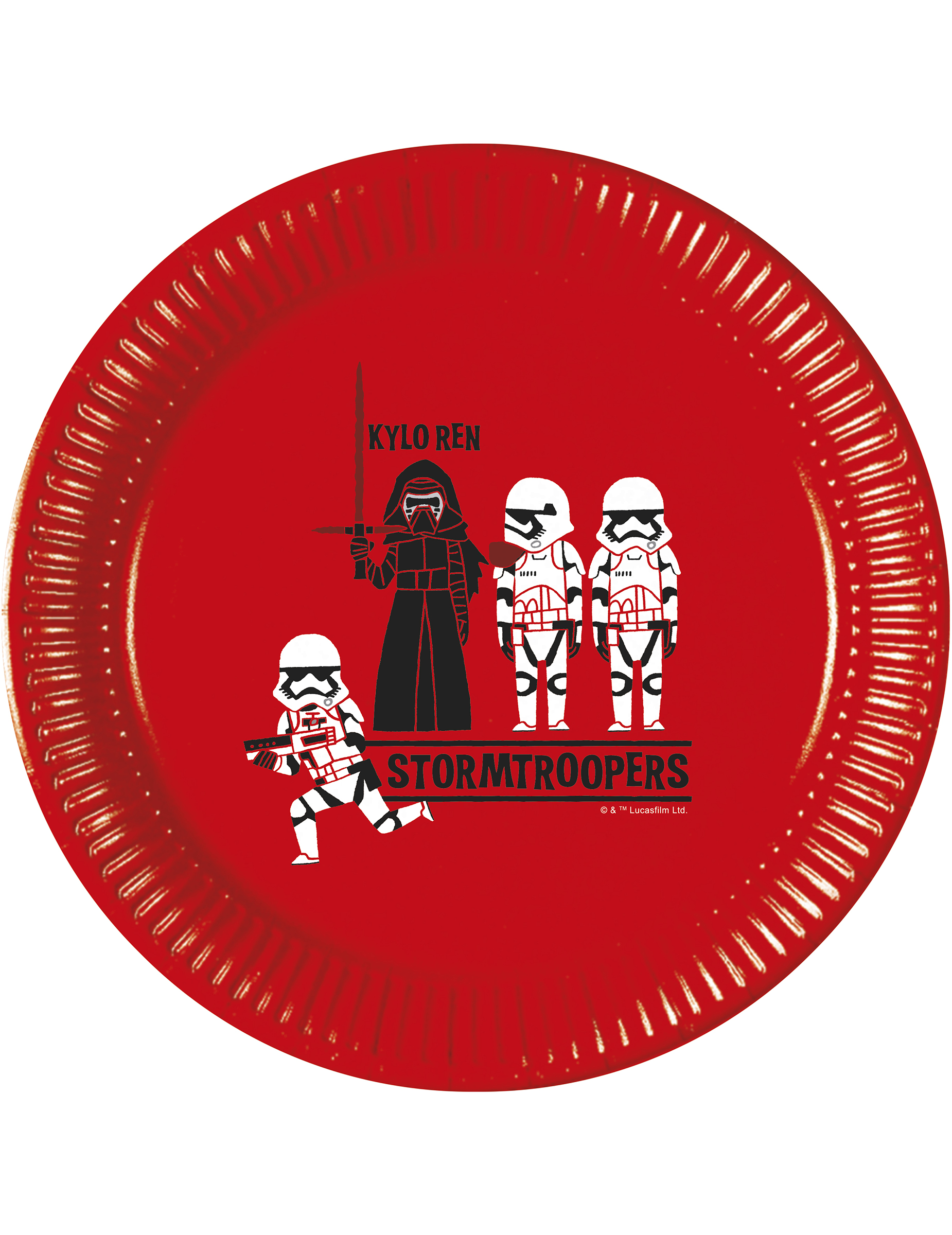 8 Assiettesen carton Star Wars Forces 23 cm