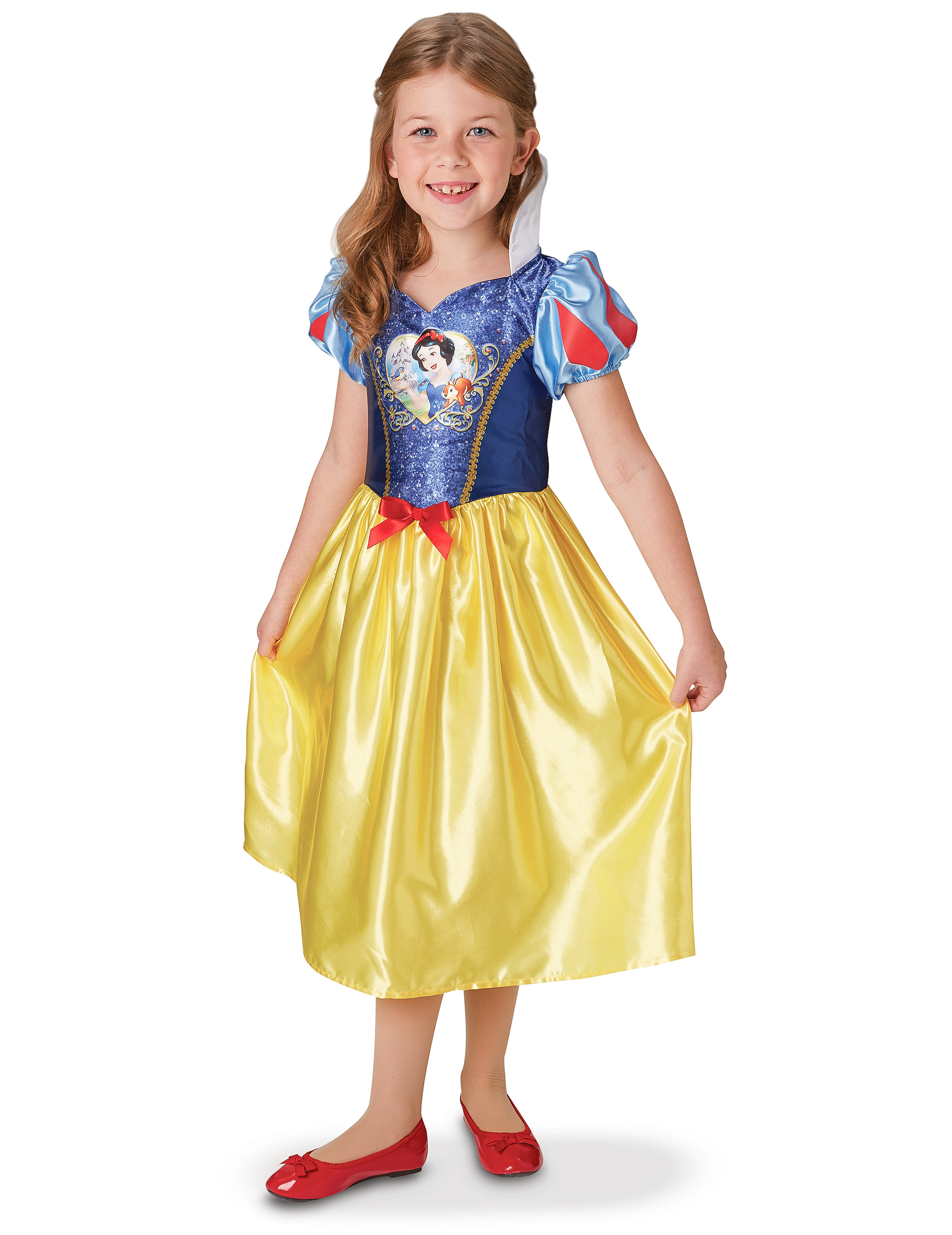 Déguisement classique sequin Blanche Neige fille