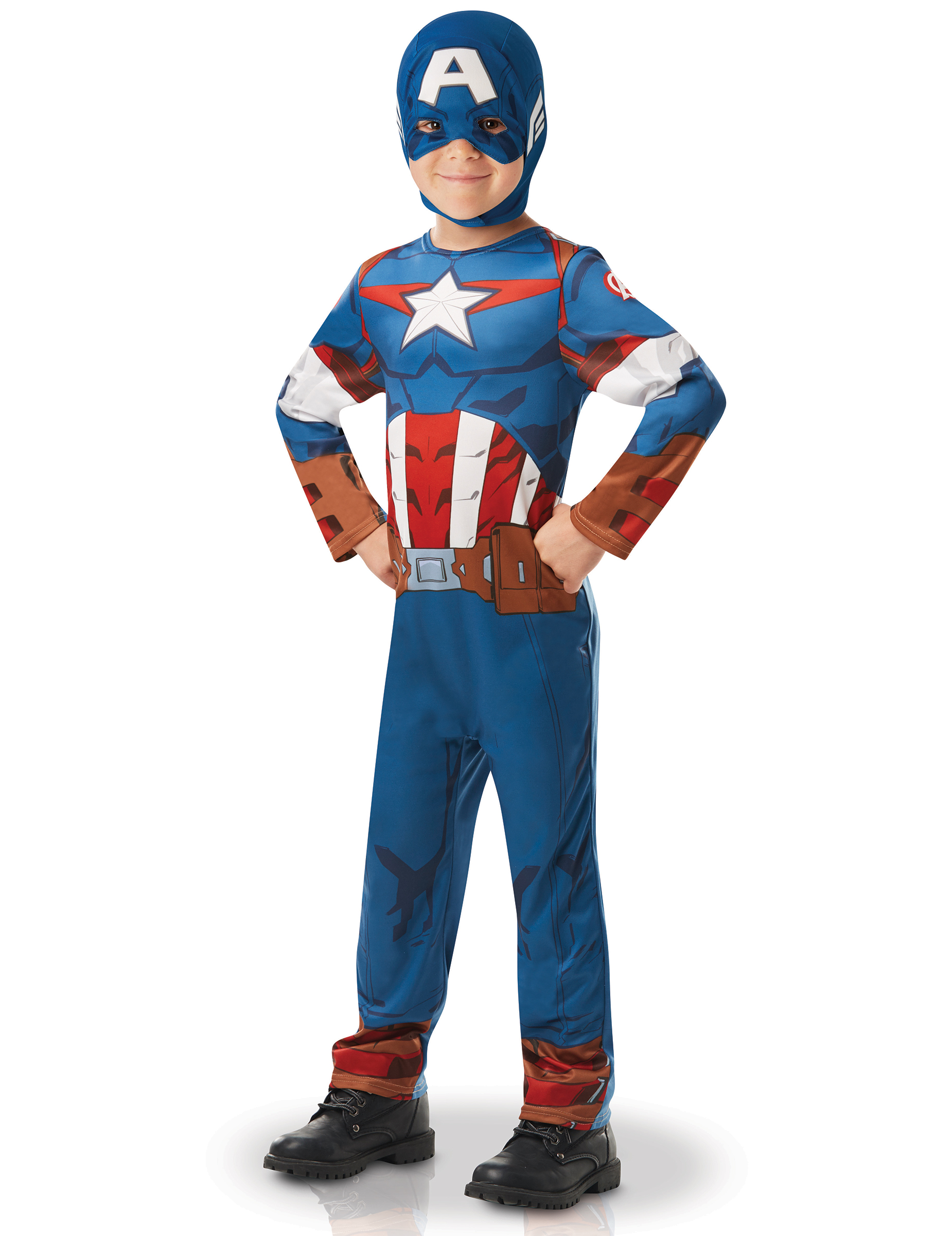 Déguisement classique Captain America série animée garçon