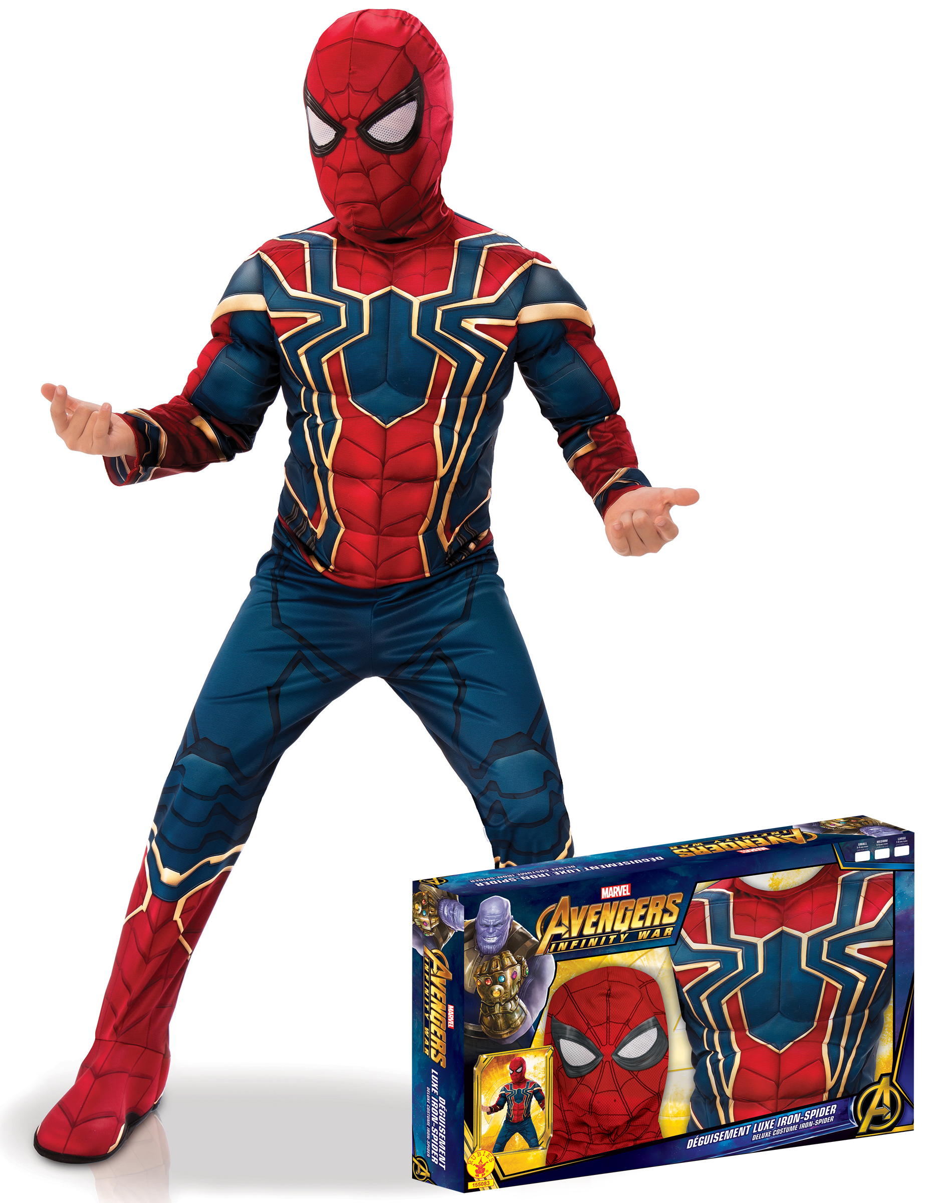 Coffret luxe Iron Spider Infinity War garçon