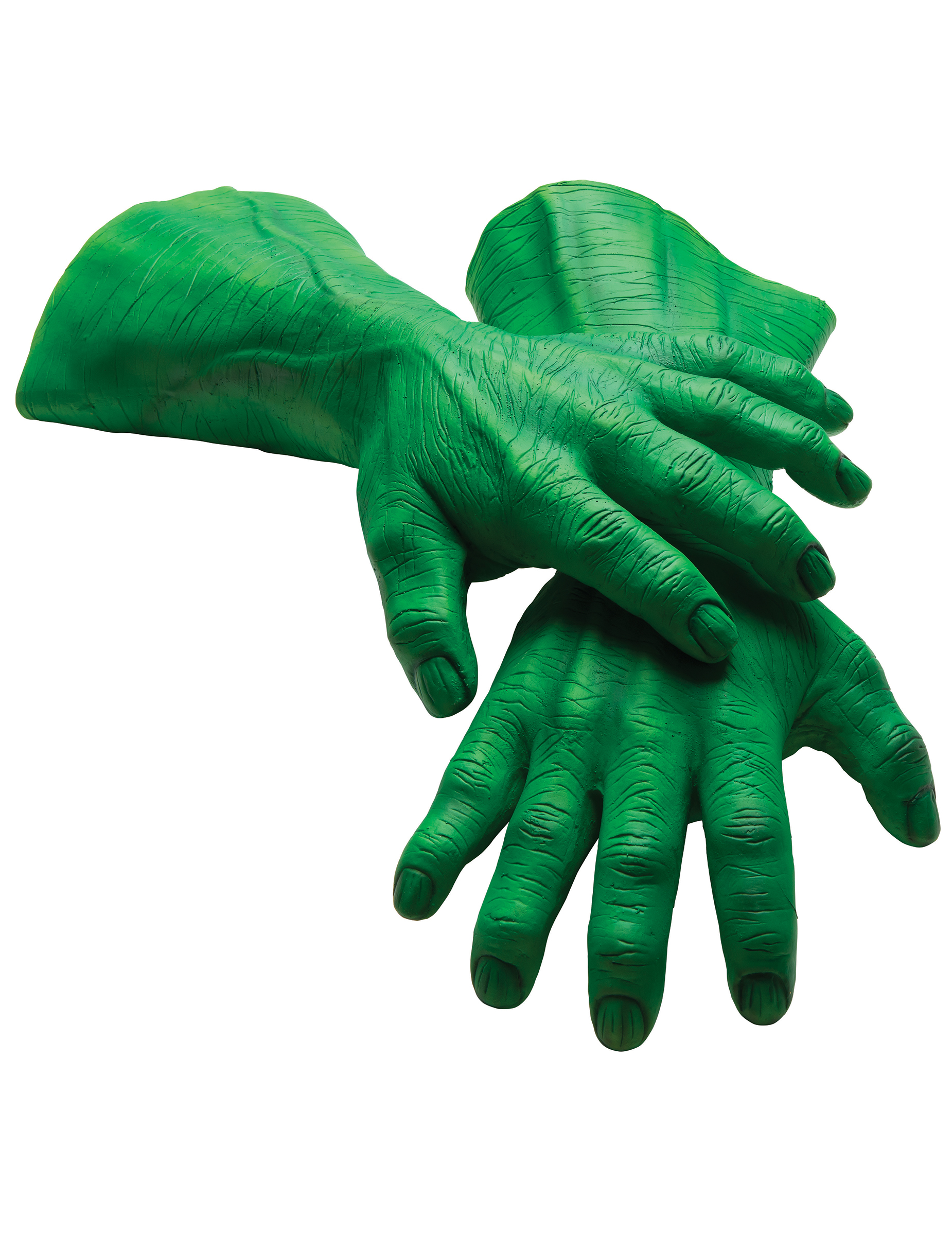 Gants géants en latex Hulk adulte