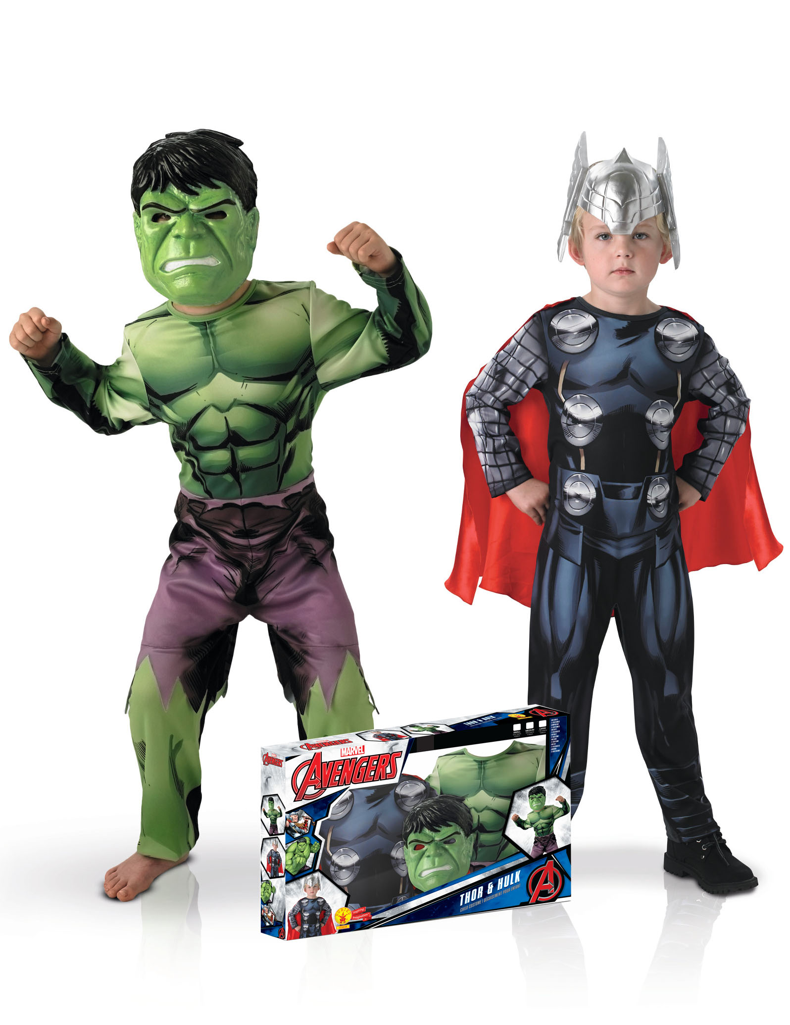 Coffret déguisement duo classique Hulket Thor garçon