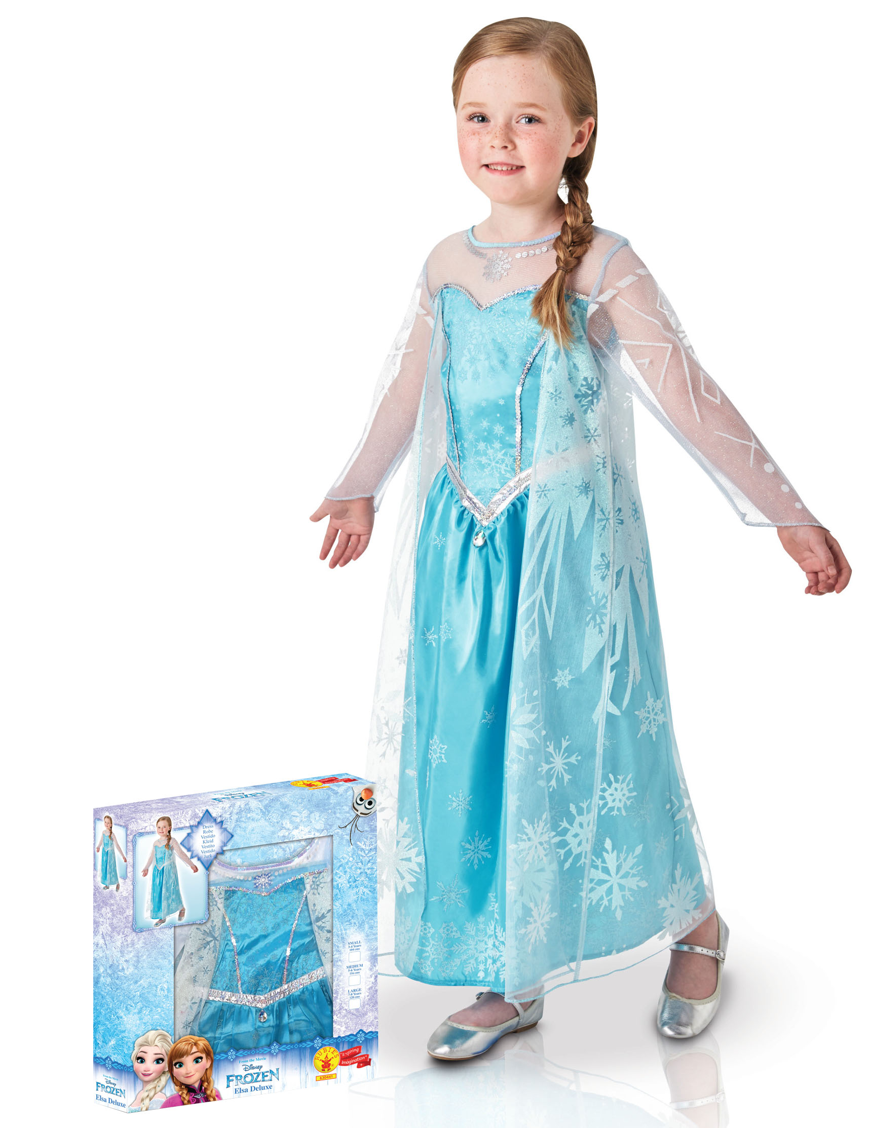 Coffret déguisement luxe Elsa fille