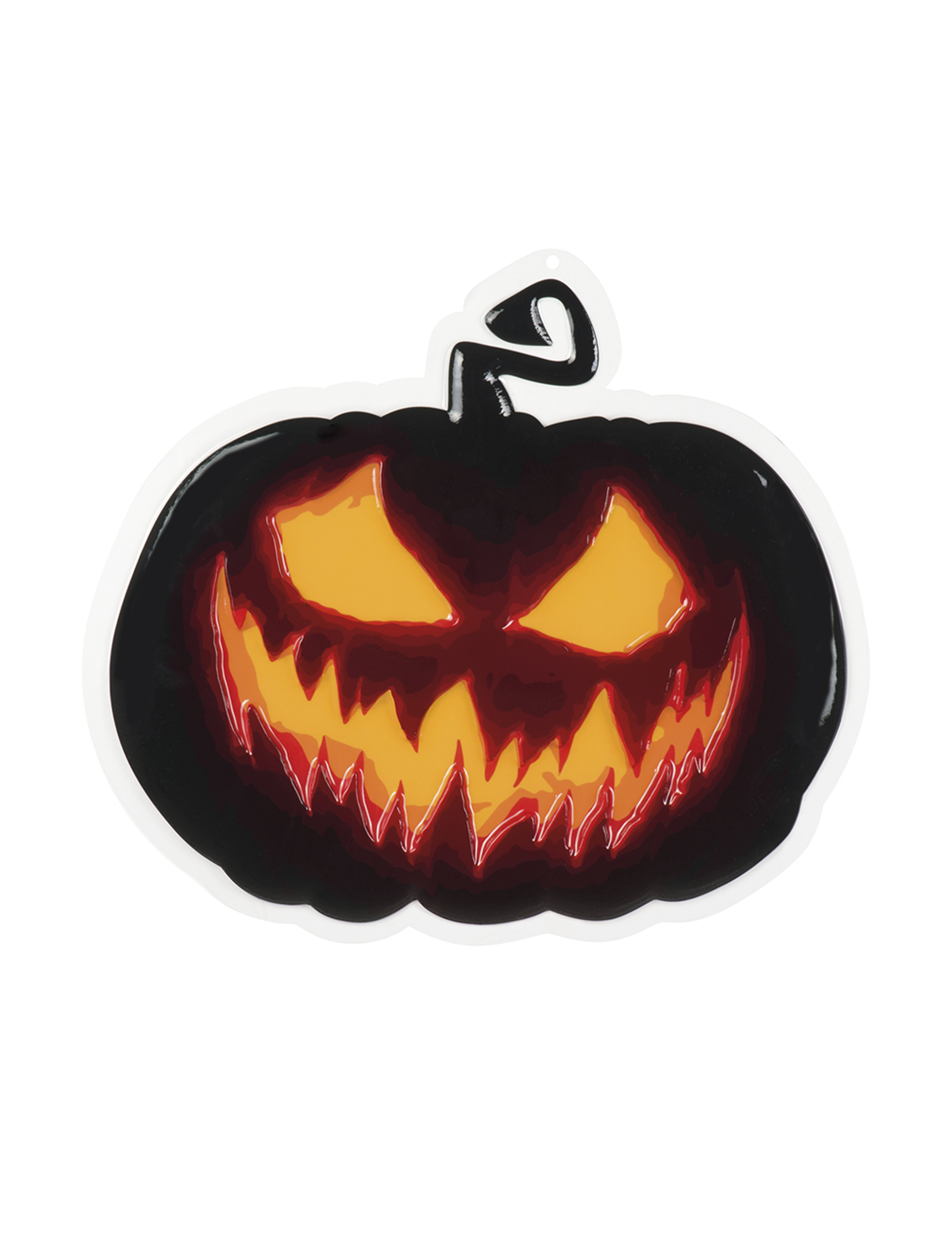 Citrouille terrifiante en plastique 45 cm