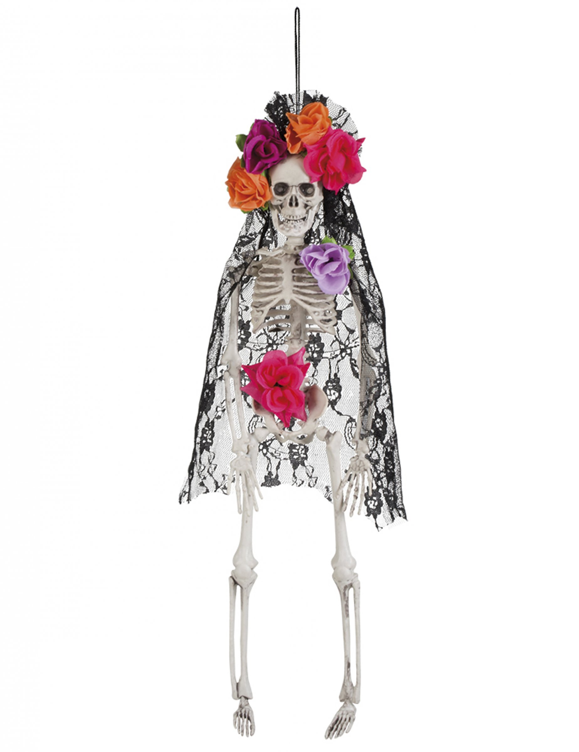 Squelette veuve mexicaine Dia de los muertos 40 cm