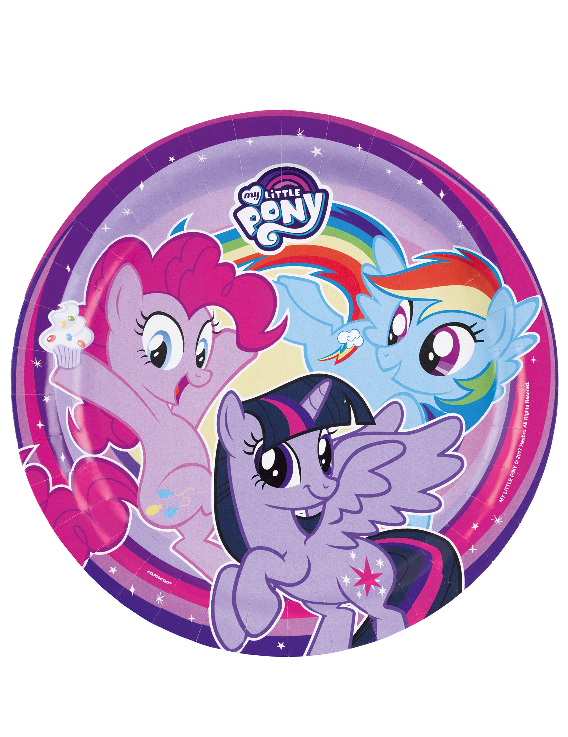 8 Assiettes en carton My Little Pony 23 cm