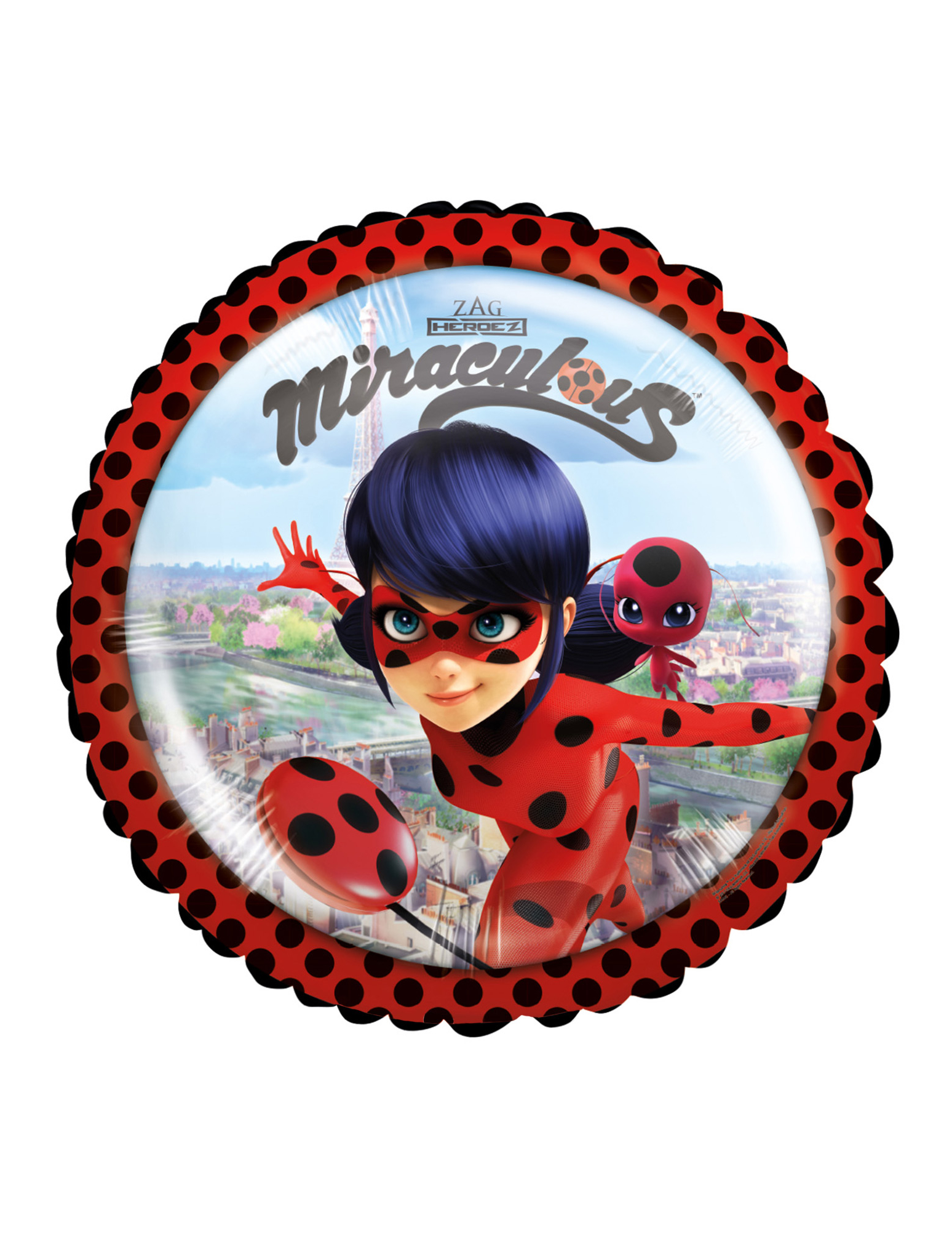 Petit ballon aluminium Ladybug 23 cm