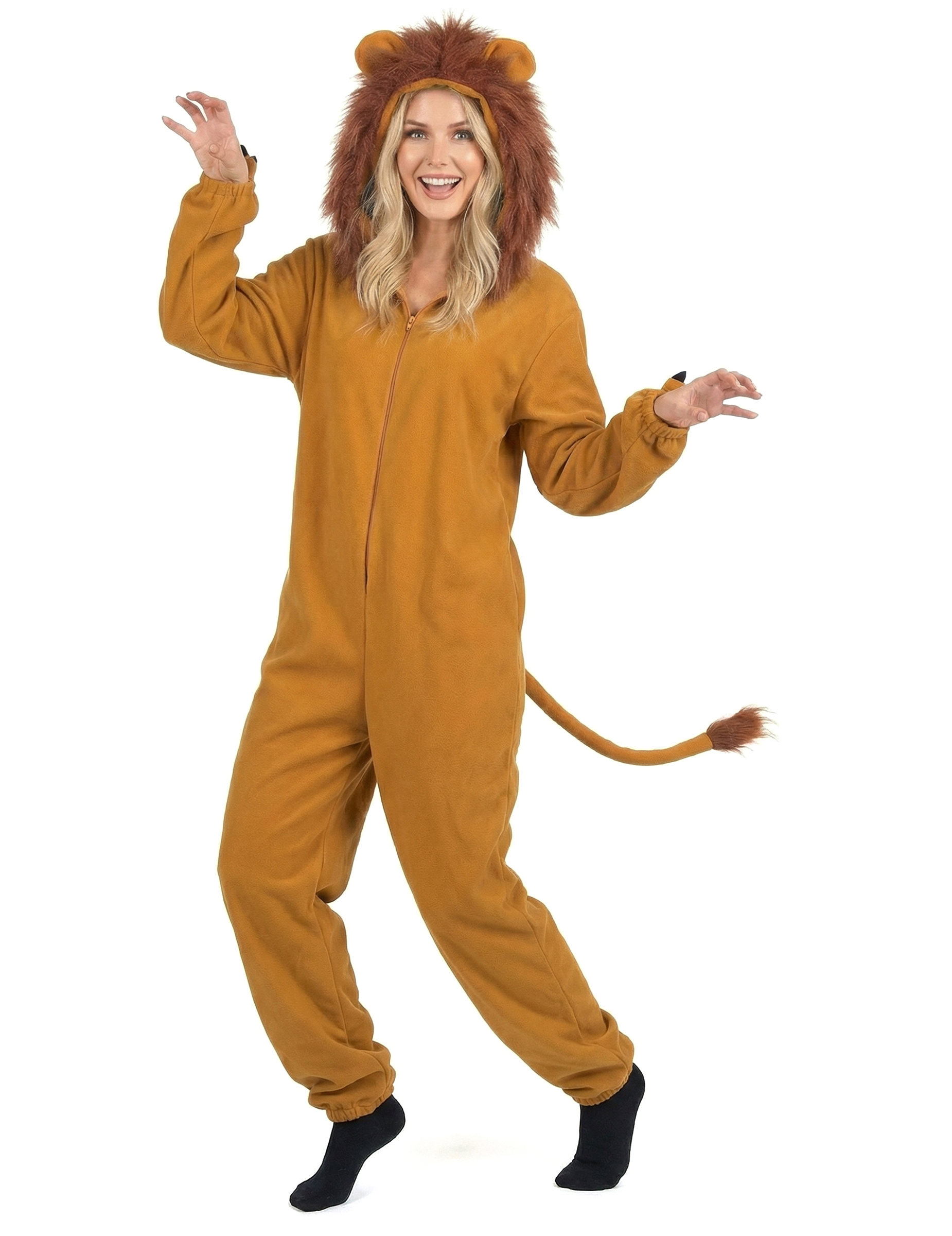 Déguisement lion fauve femme
