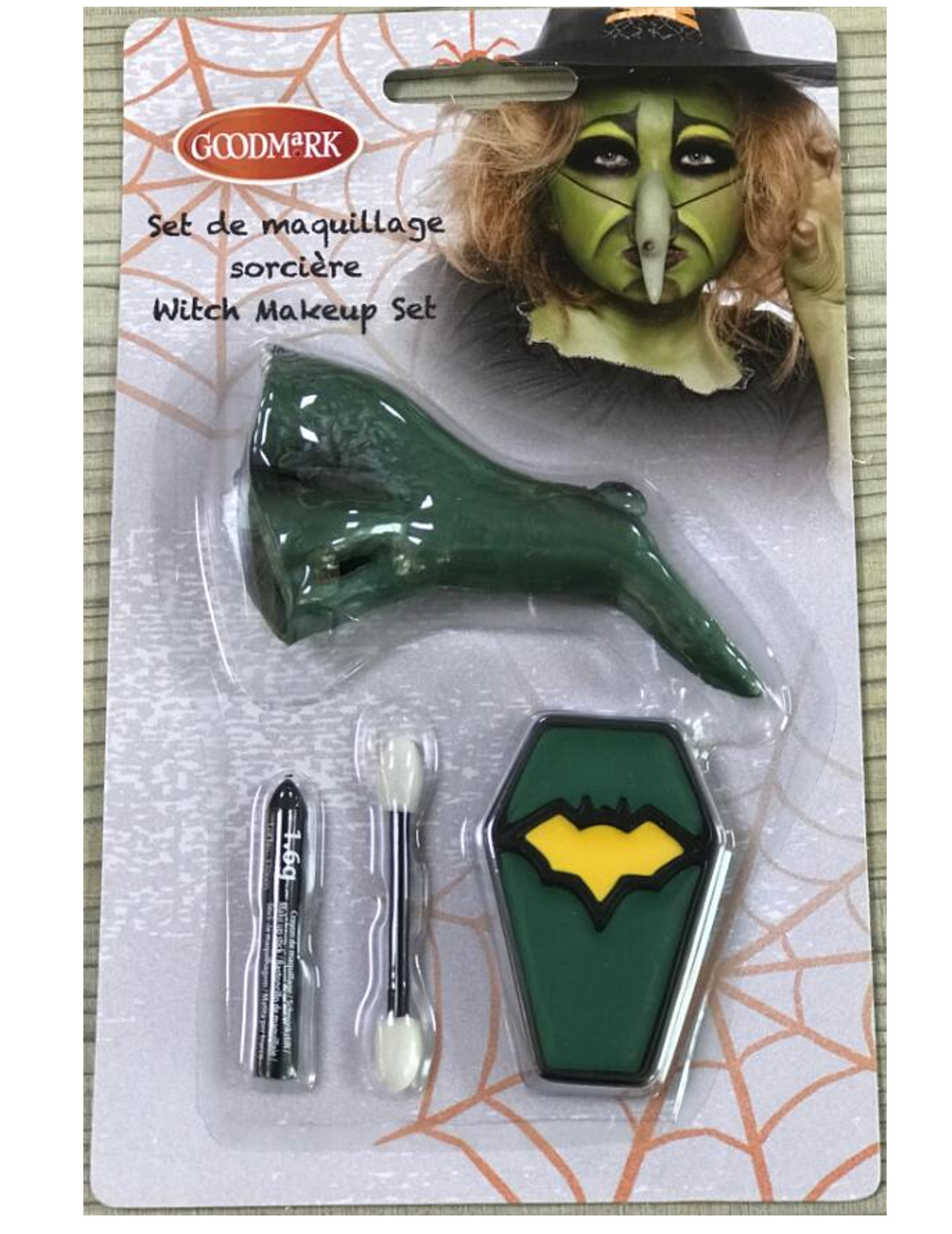 Mini kit maquillage sorcière et faux nez