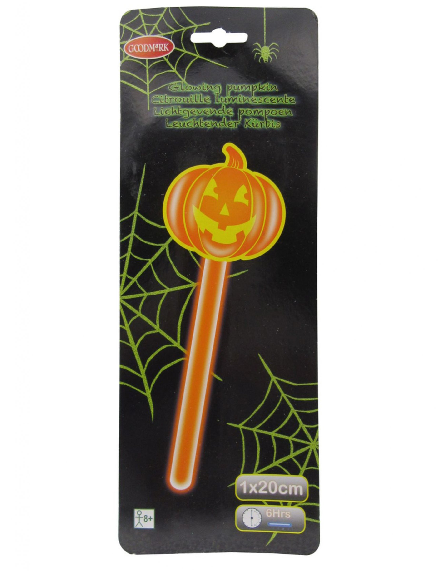 Citrouille lumineuse en plastique